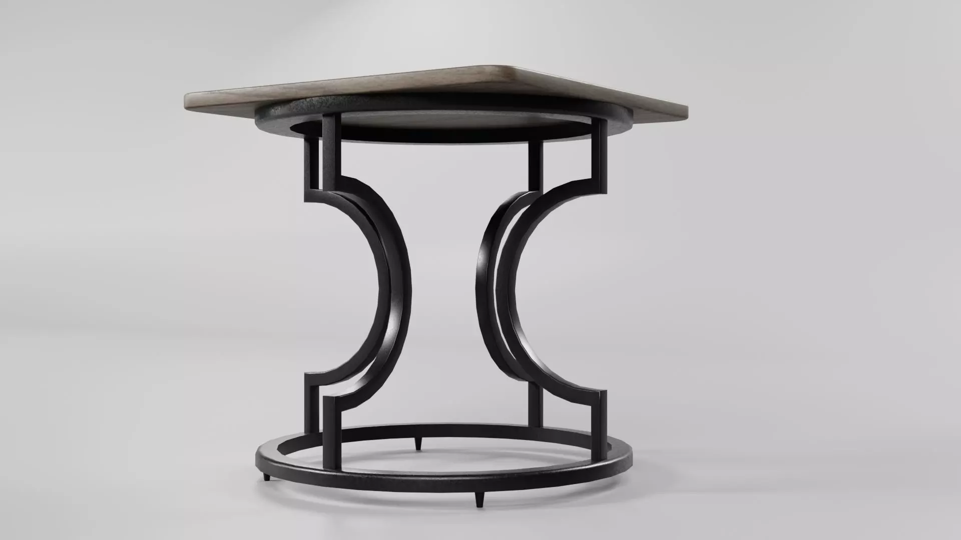 Square Table CG61 3D model_4