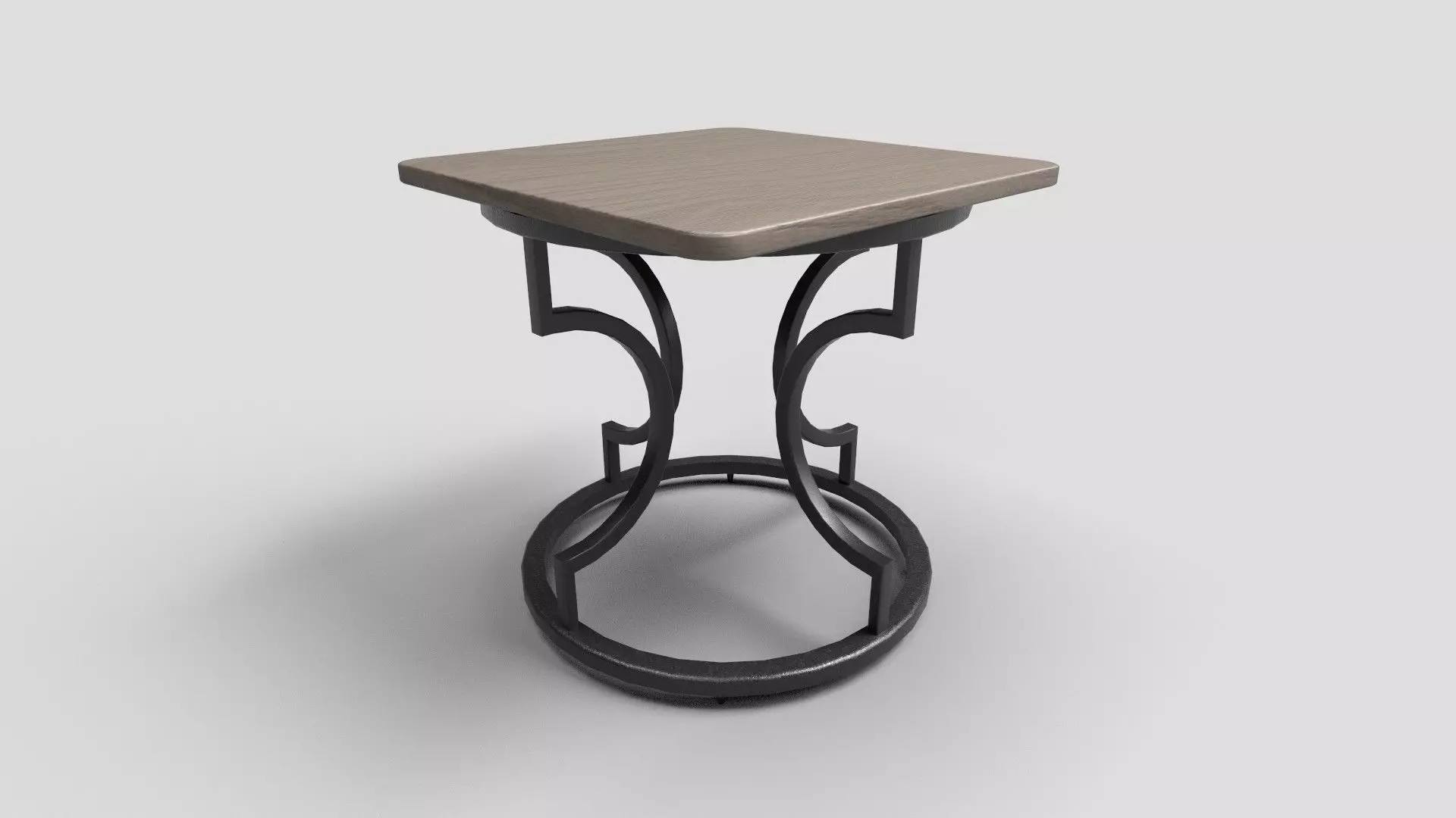 Square Table CG61 3D model_0
