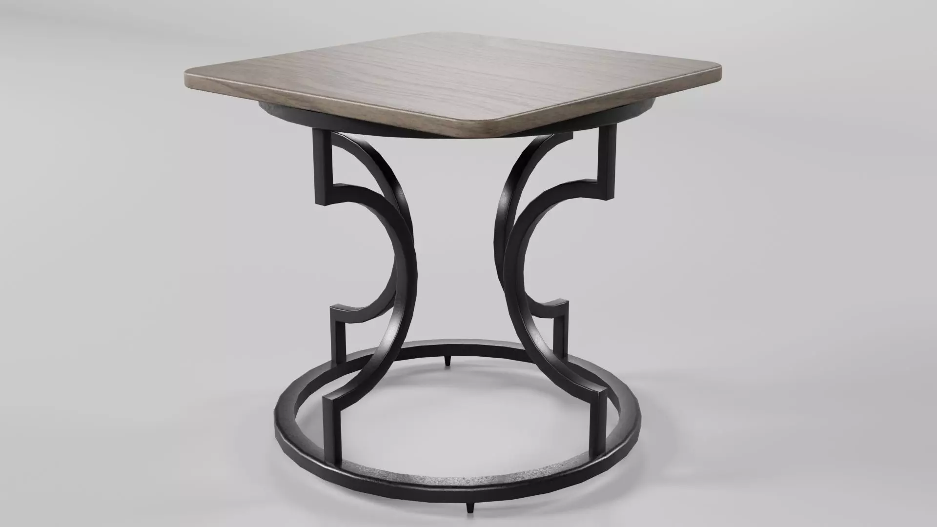 Square Table CG61 3D model_3