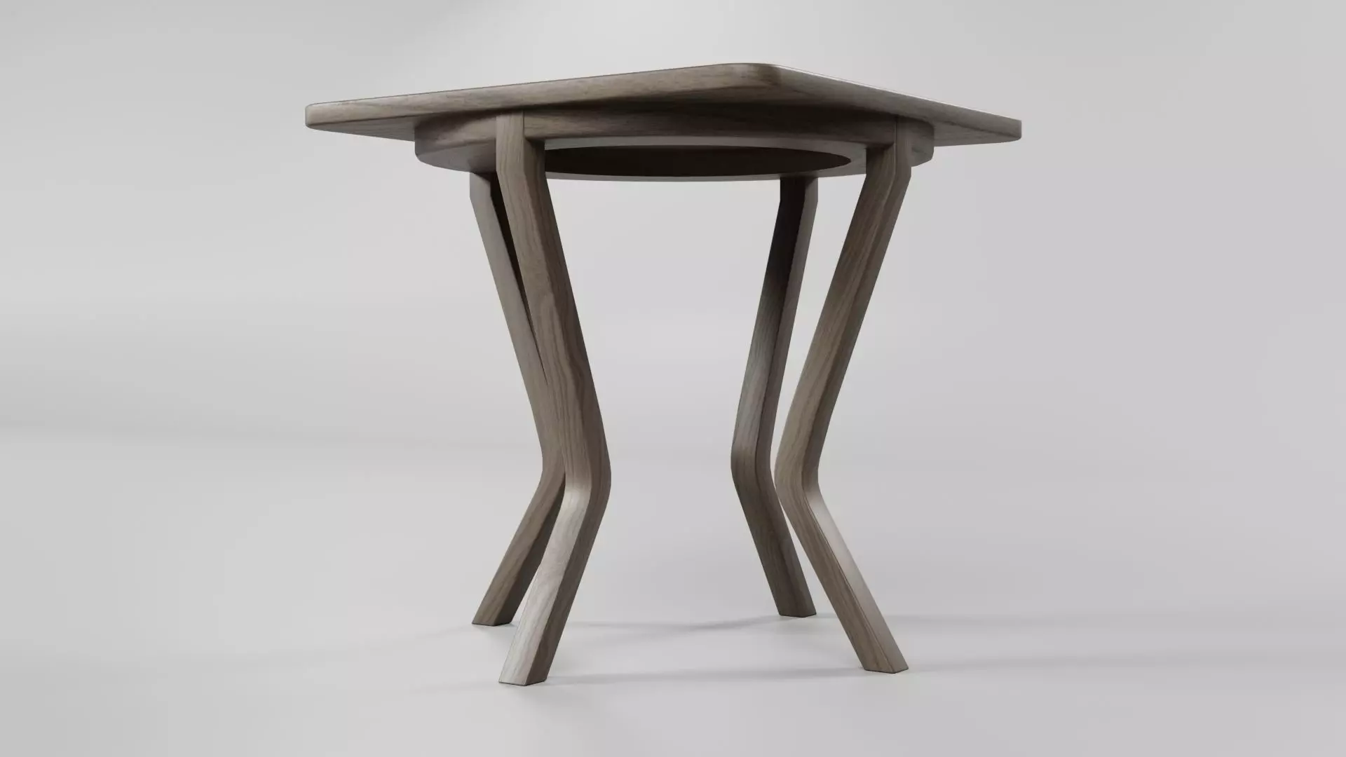 Square Table CG62 3D model_4