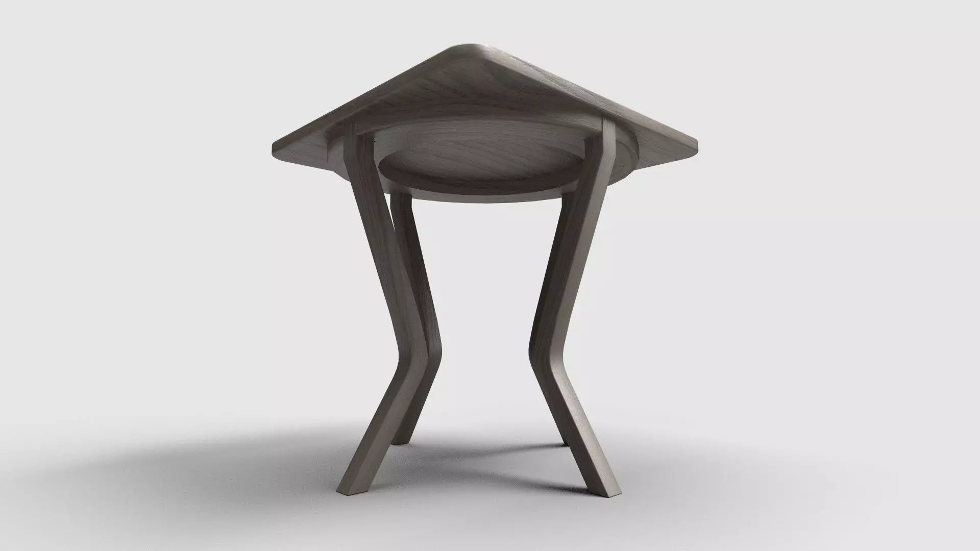 Square Table CG62 3D model_2