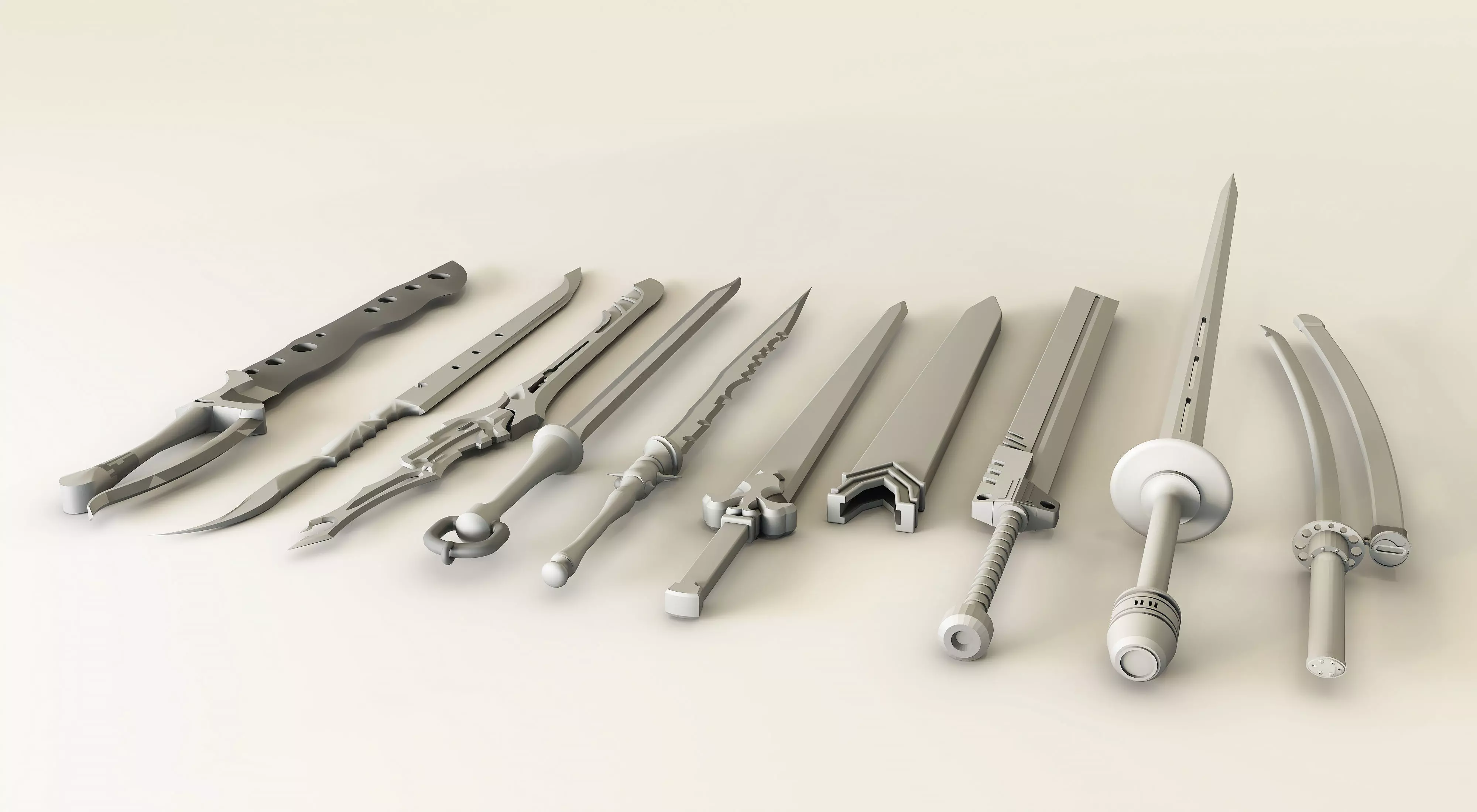 FANTASY SWORDS 3D print model_1