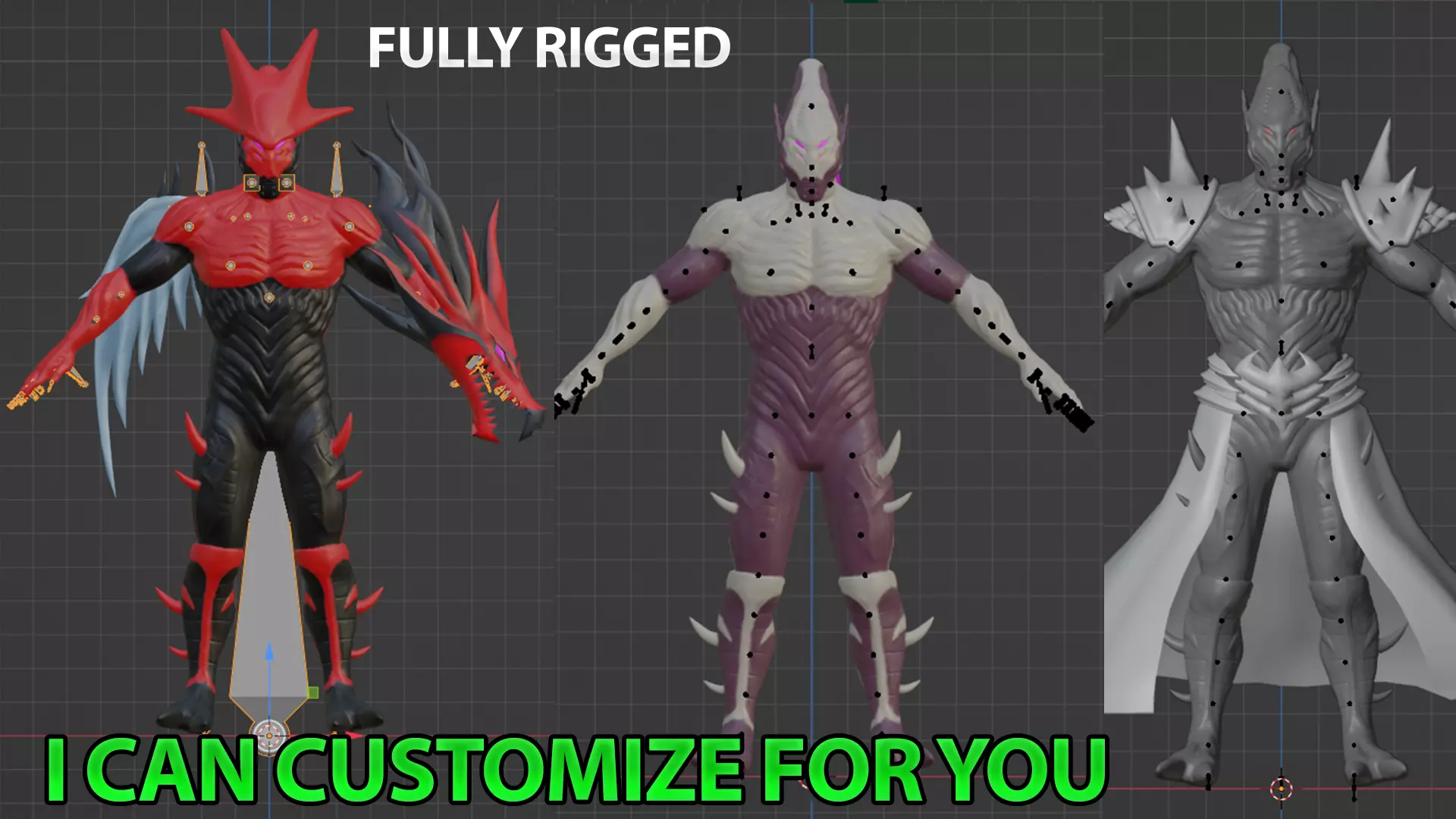 Game Ready 3D Character Fully Rigged Multi Format Low-poly 3D model_0