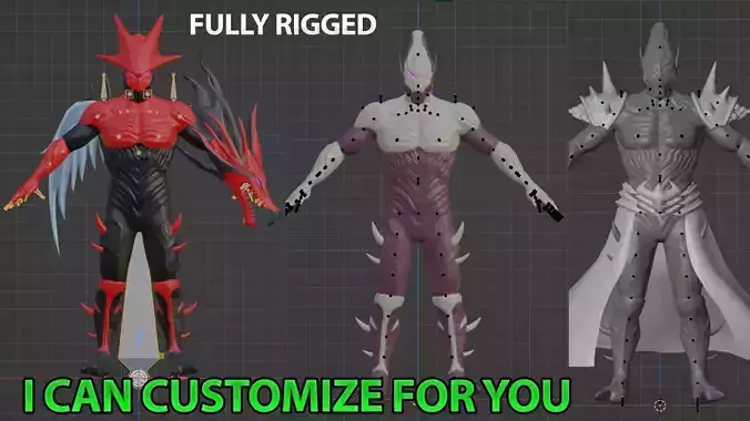 Game Ready 3D Character  Fully Rigged  Multi Format