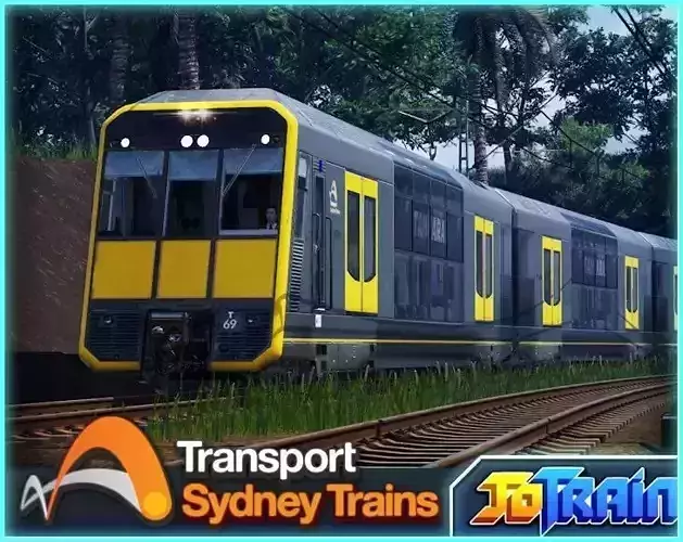 Sydney Trains Tangara T-set Double Decker Train Low-poly 3D model