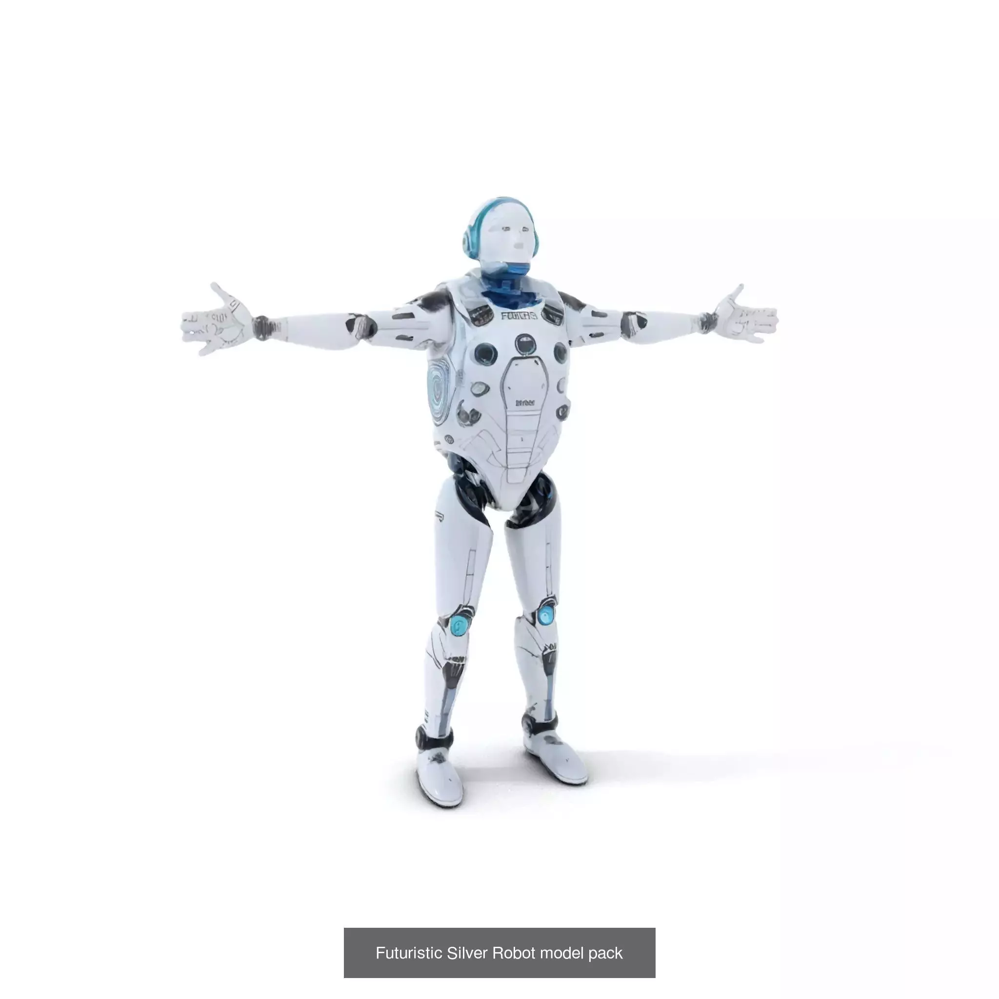 Futuristic Space Explorer Robot Pack 3D Model Collection_17