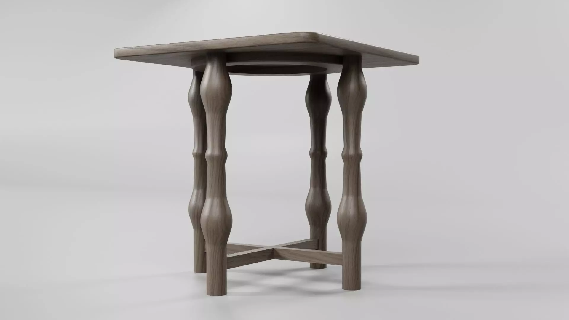 Square Table CG70 3D model_4