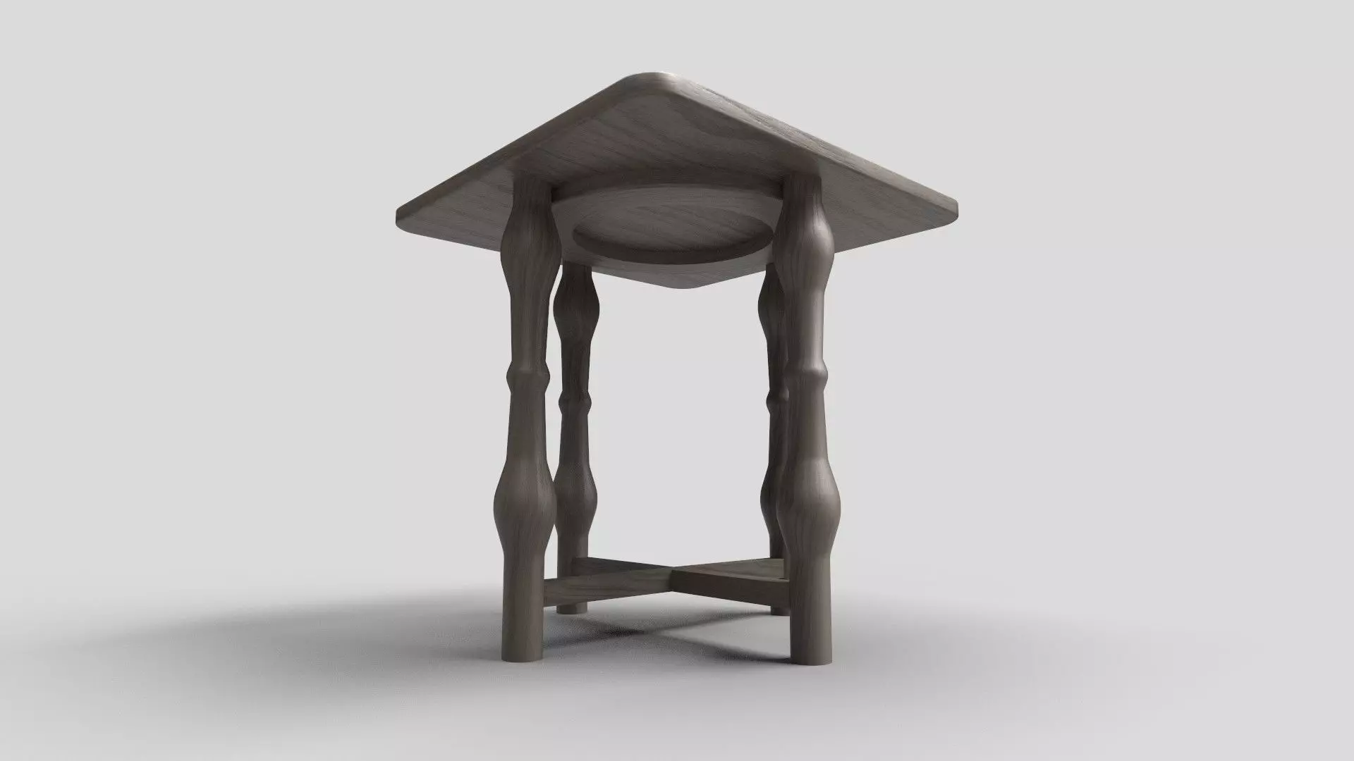 Square Table CG70 3D model_2