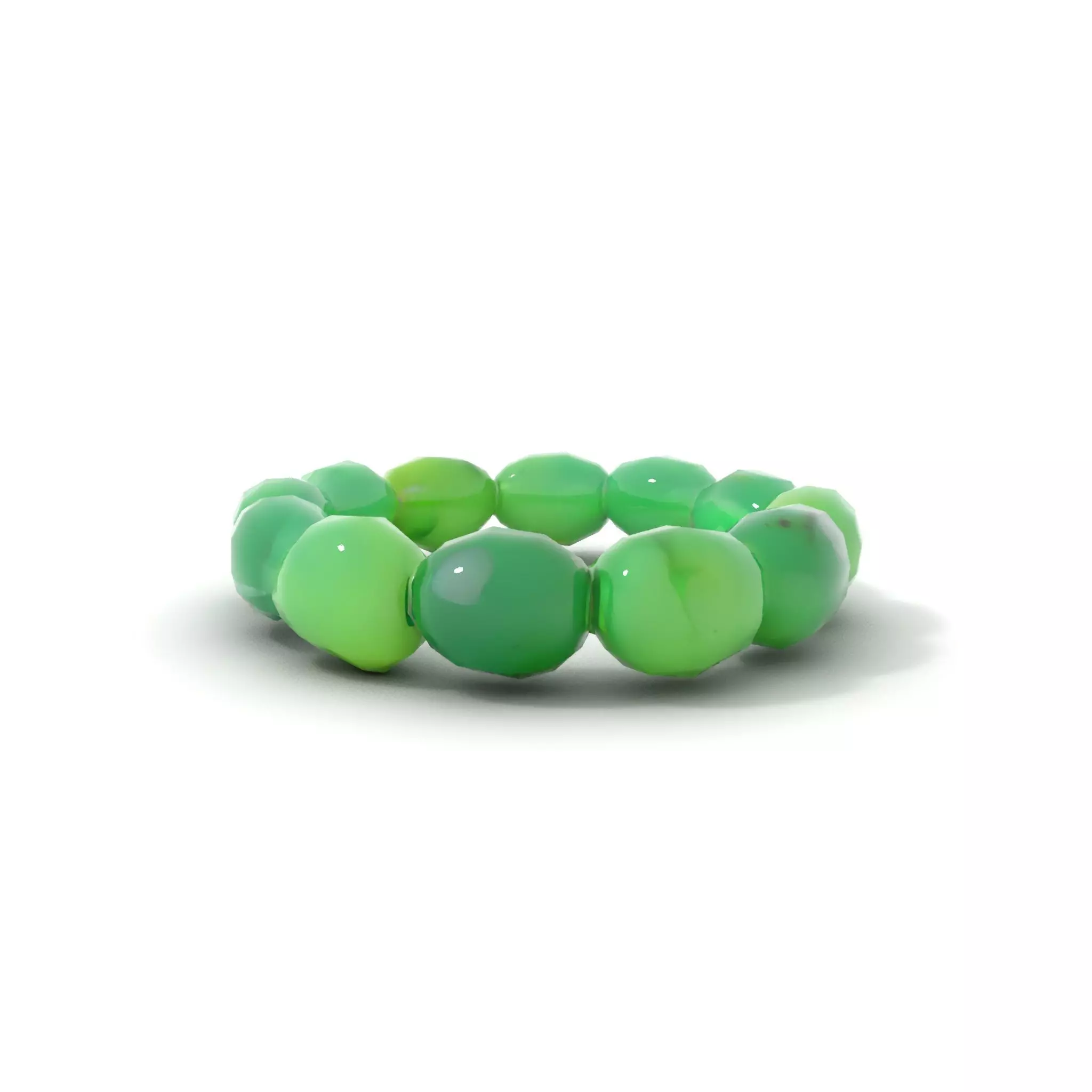 Emerald Jade Bracelet model pack Low-poly 3D model_22