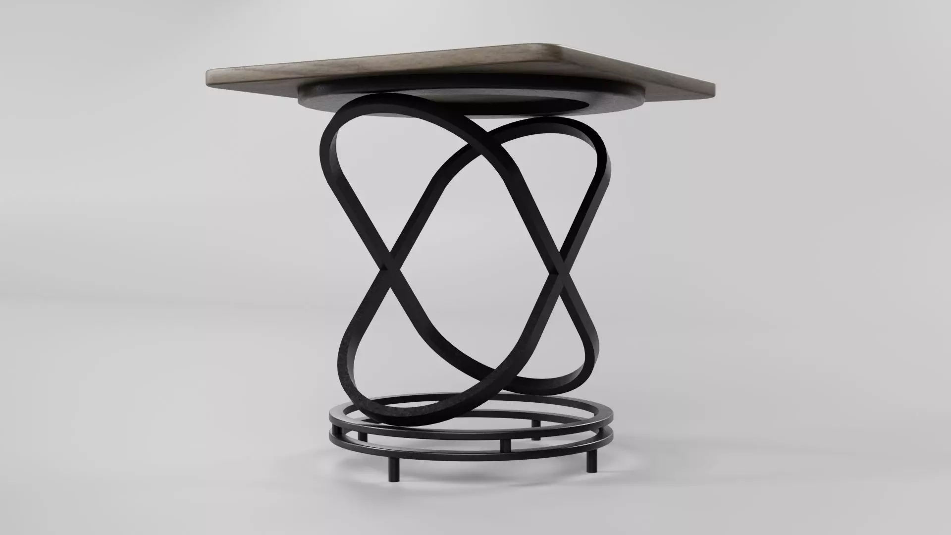 Square Table CG71 3D model_4