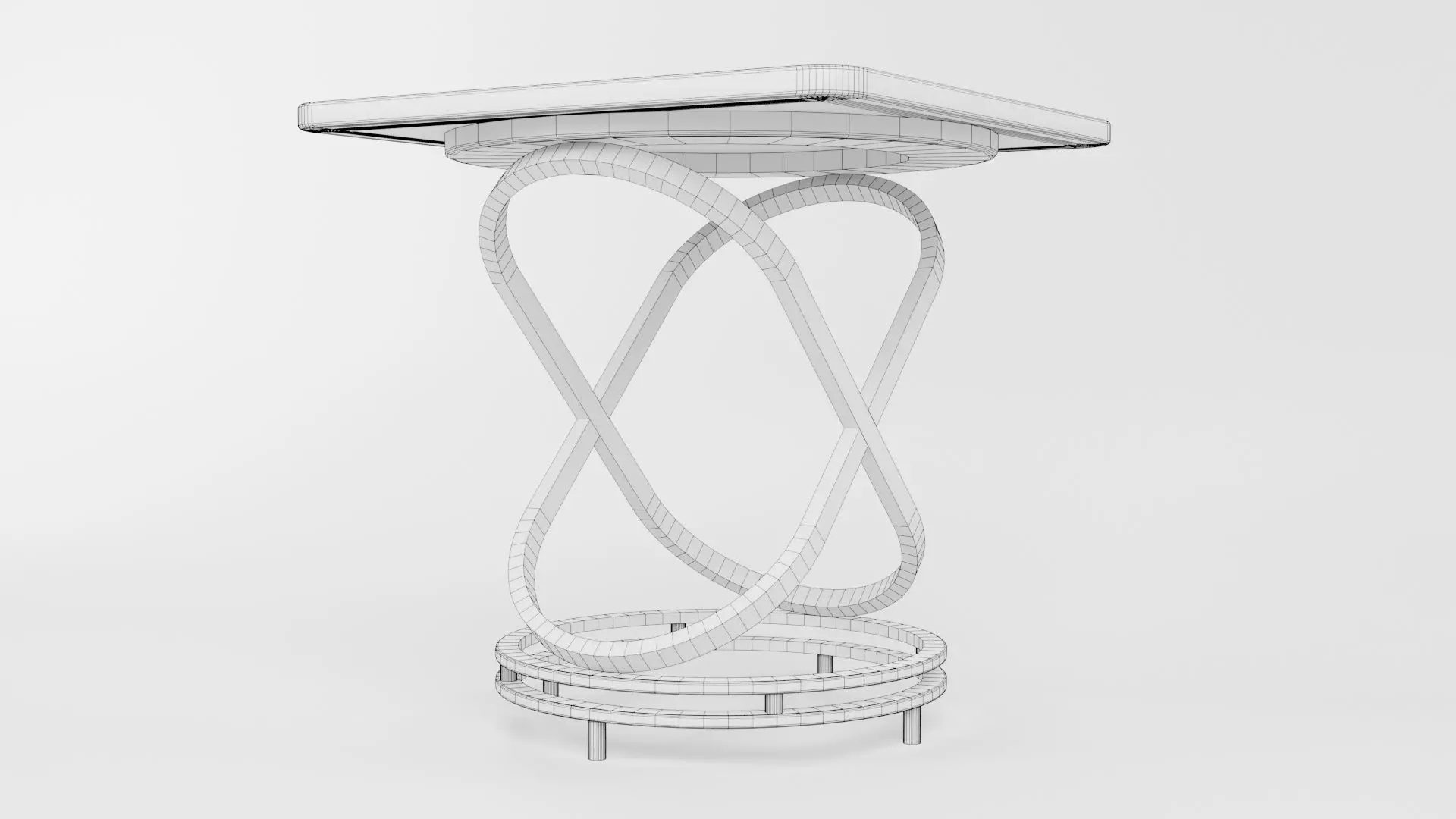 Square Table CG71 3D model_5