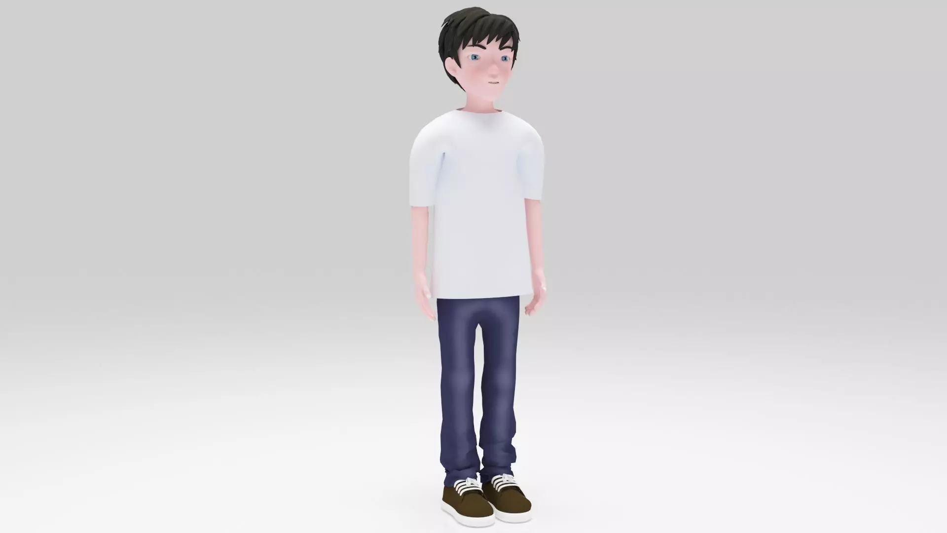 Character pack man  05 Rigged Low-poly 3D model_1