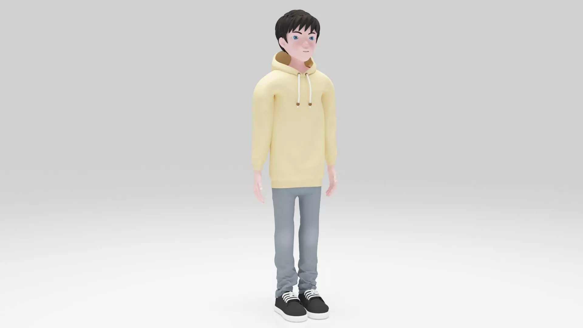 Character pack man  05 Rigged Low-poly 3D model_3