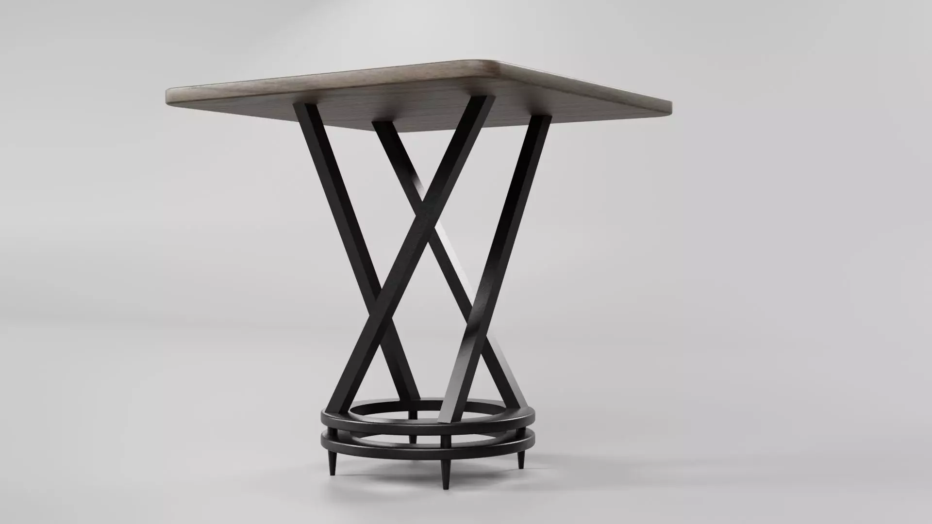 Square Table CG73 3D model_4