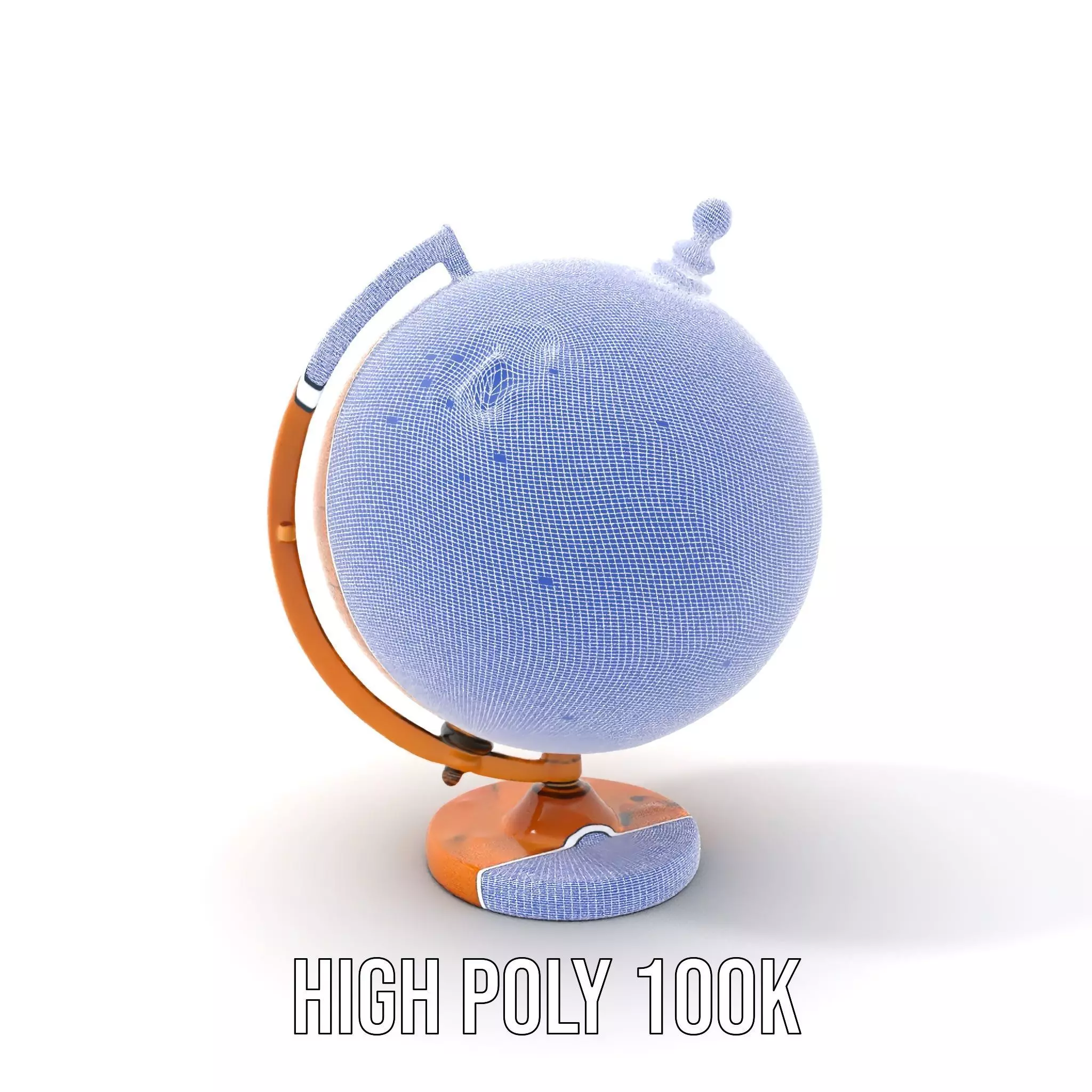 Vintage Brass Globe model pack Low-poly 3D model_4