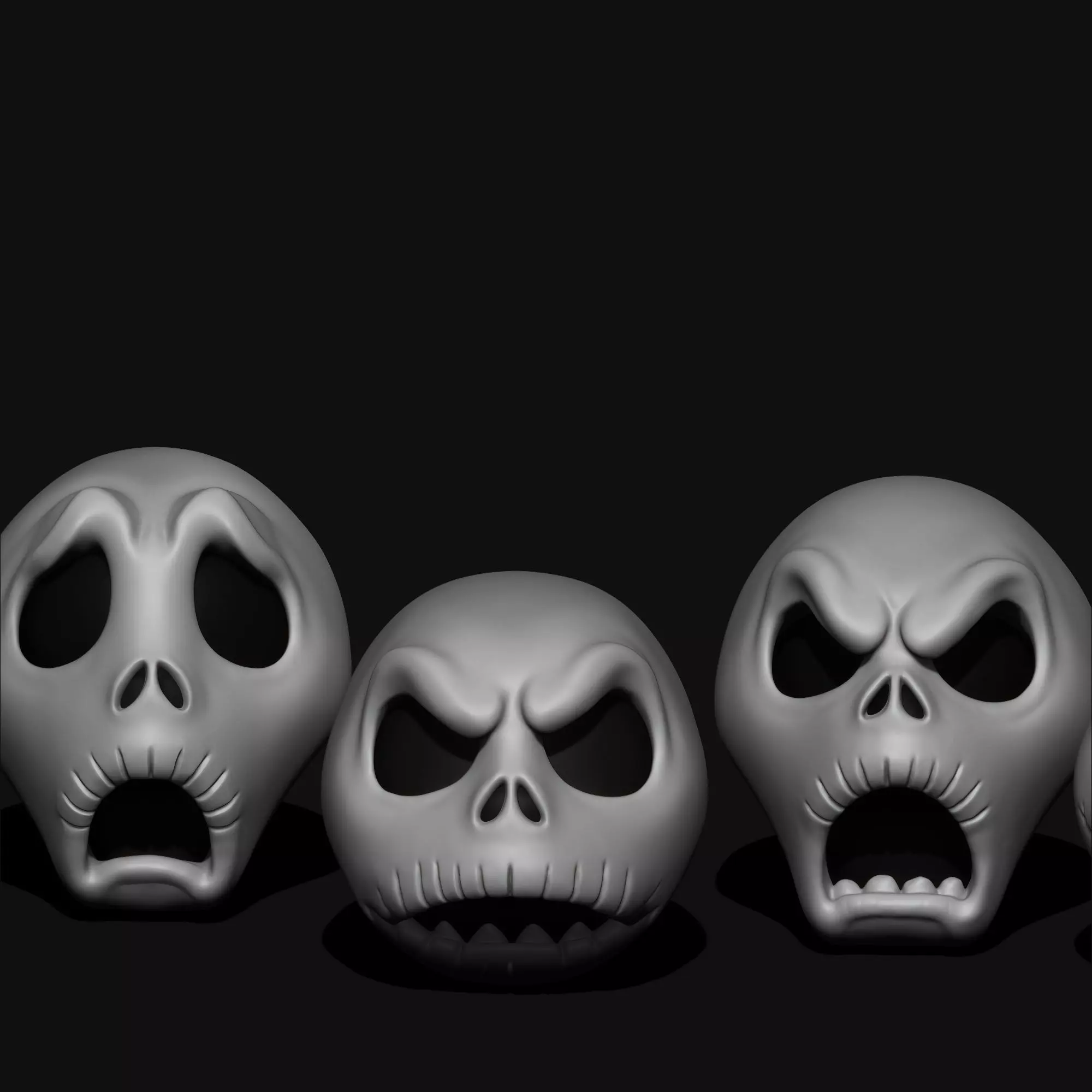 Jack Skellington Halloween Decor 6 Spooky Variants 3D print model_8