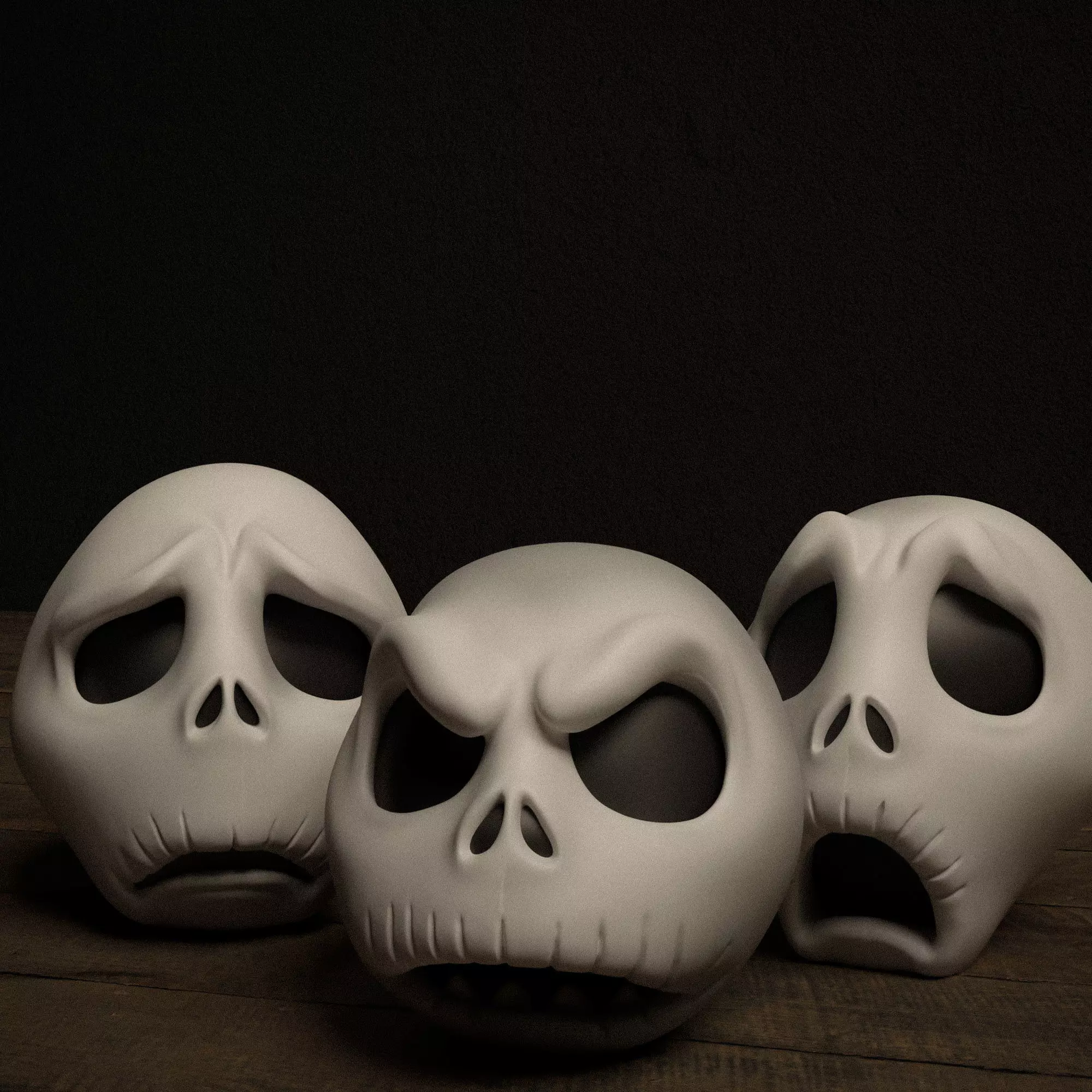Jack Skellington Halloween Decor 6 Spooky Variants 3D print model_4