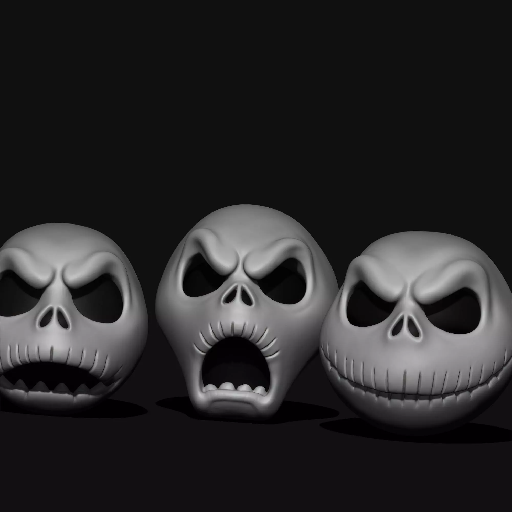 Jack Skellington Halloween Decor 6 Spooky Variants 3D print model_7