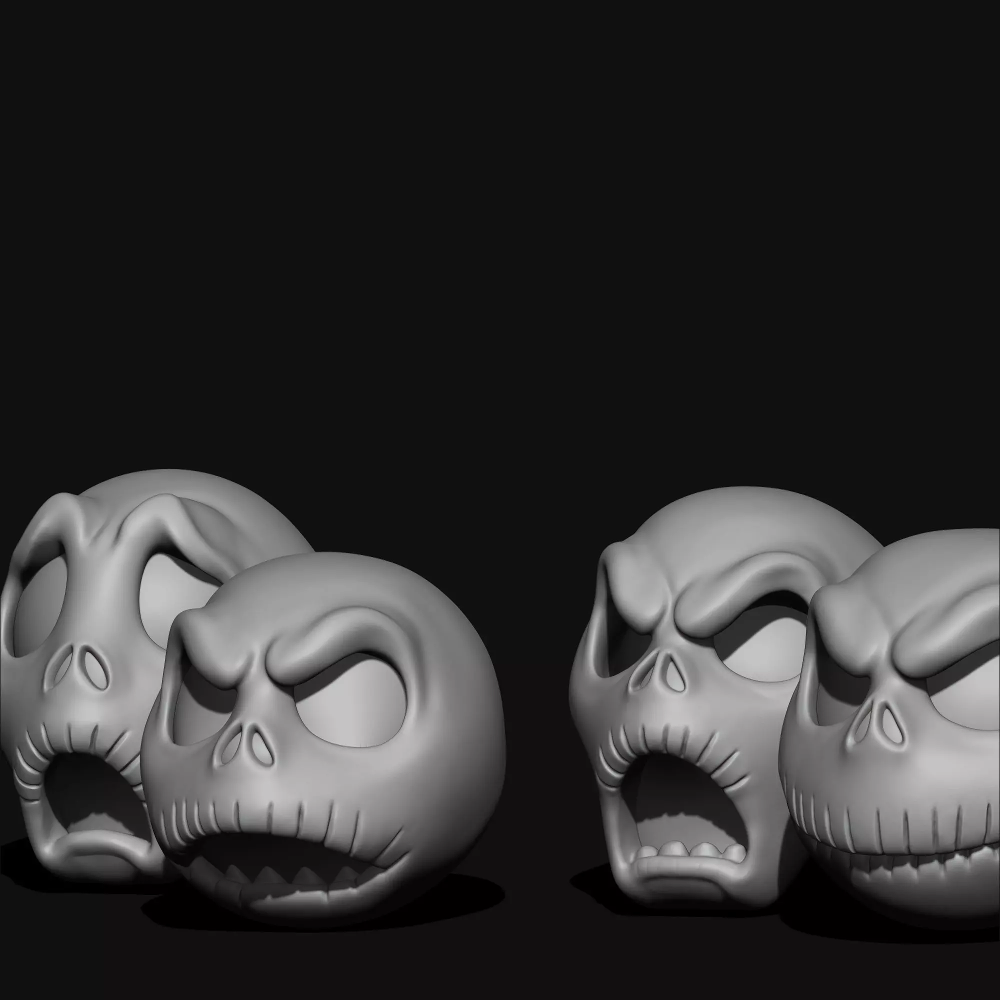 Jack Skellington Halloween Decor 6 Spooky Variants 3D print model_6