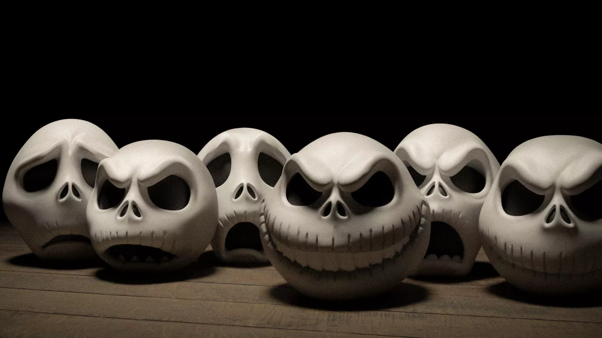 Jack Skellington Halloween Decor 6 Spooky Variants 3D print model_0