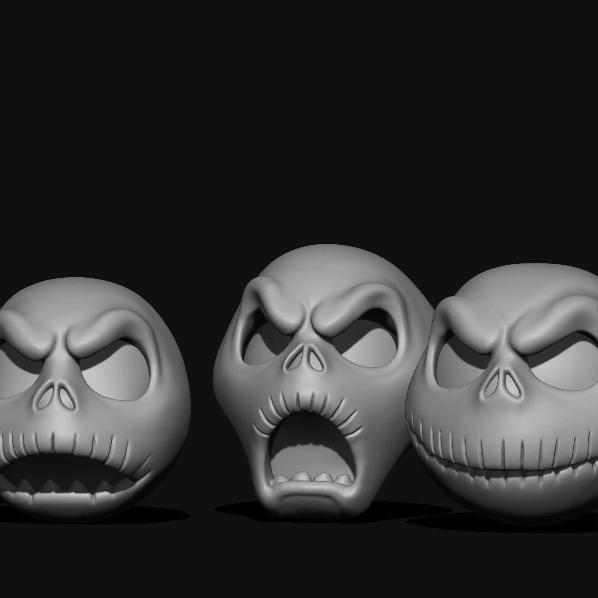 Jack Skellington Halloween Decor 6 Spooky Variants 3D print model_10