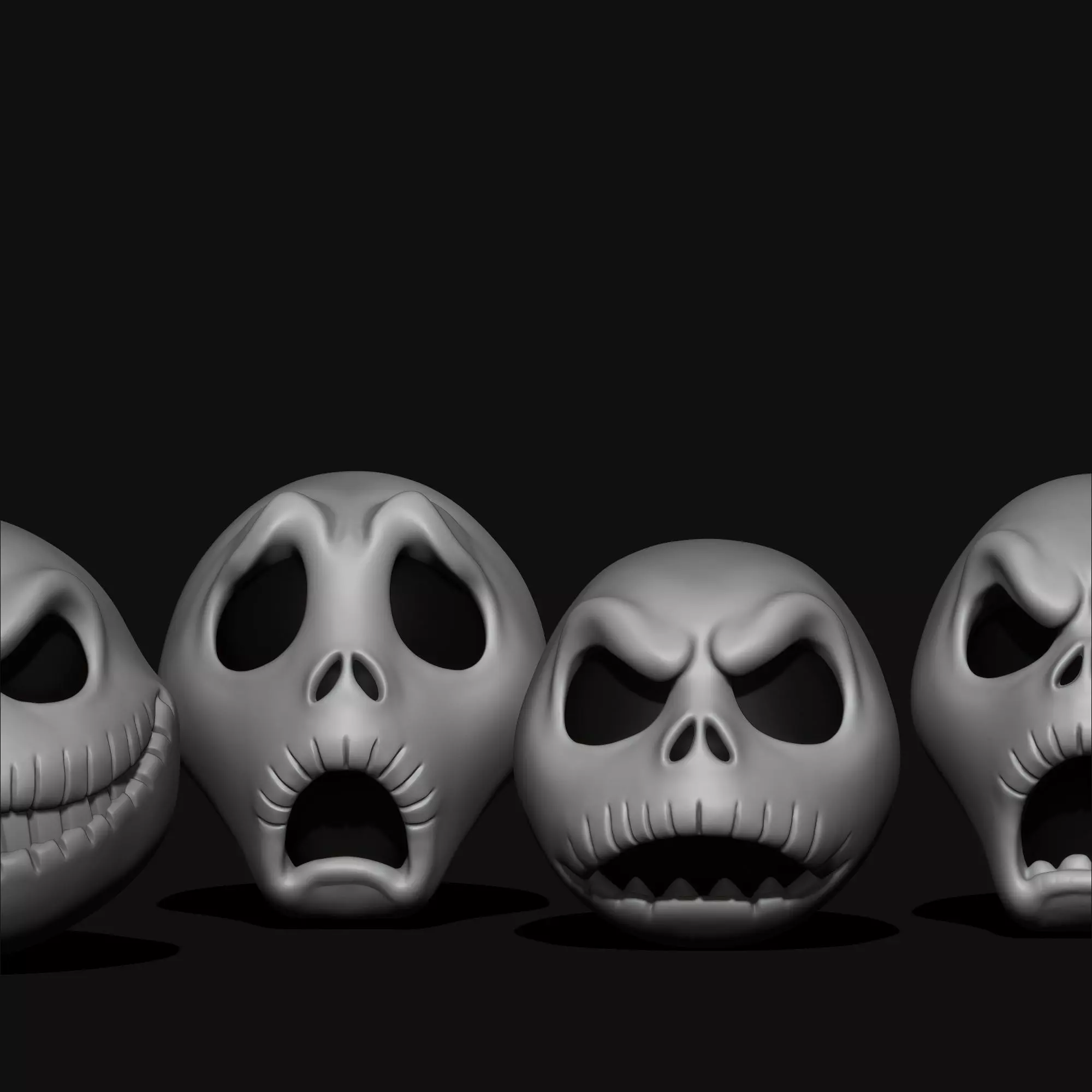 Jack Skellington Halloween Decor 6 Spooky Variants 3D print model_9