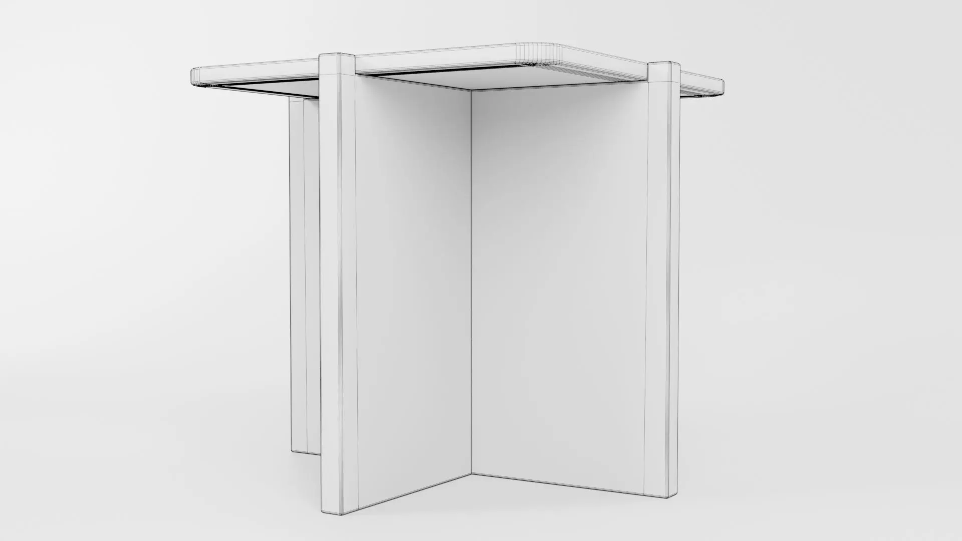 Square Table CG78 3D model_5