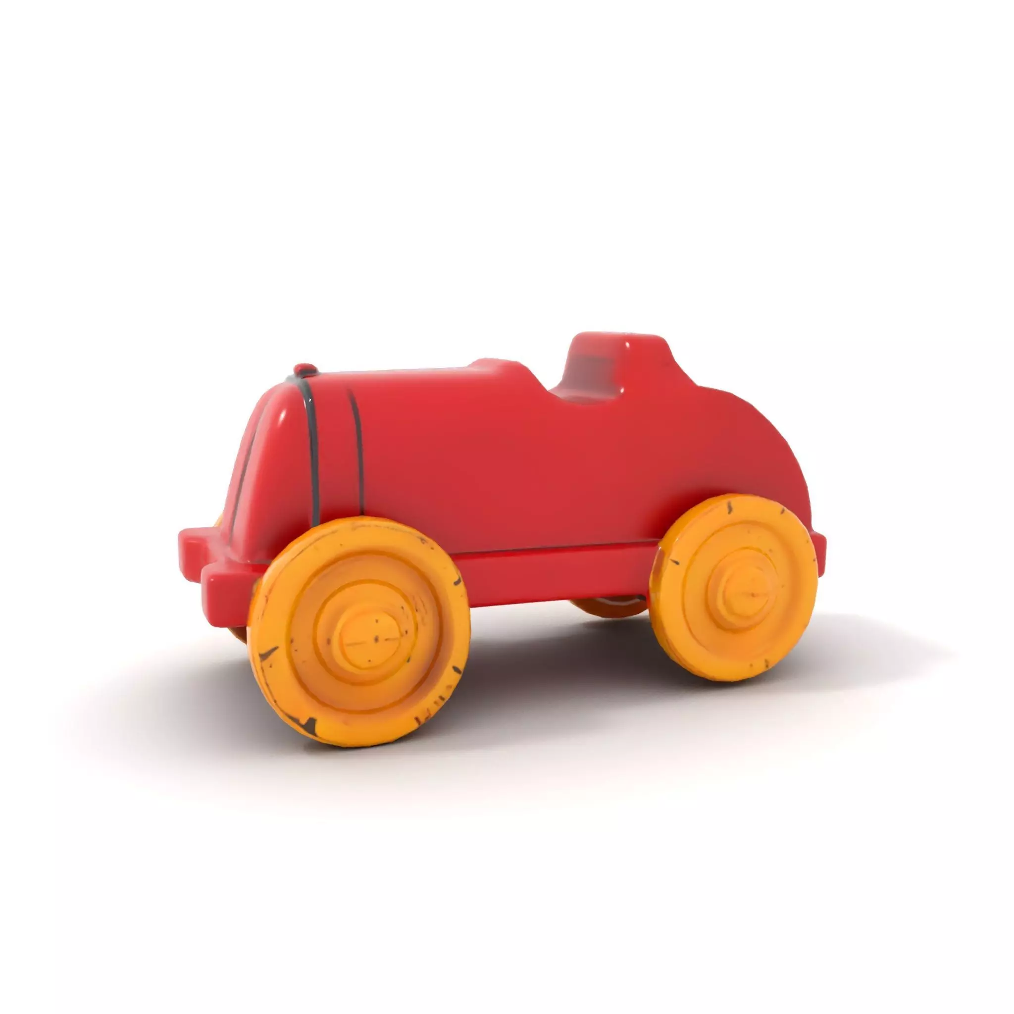 Vintage Red Racer model pack Low-poly 3D model_13