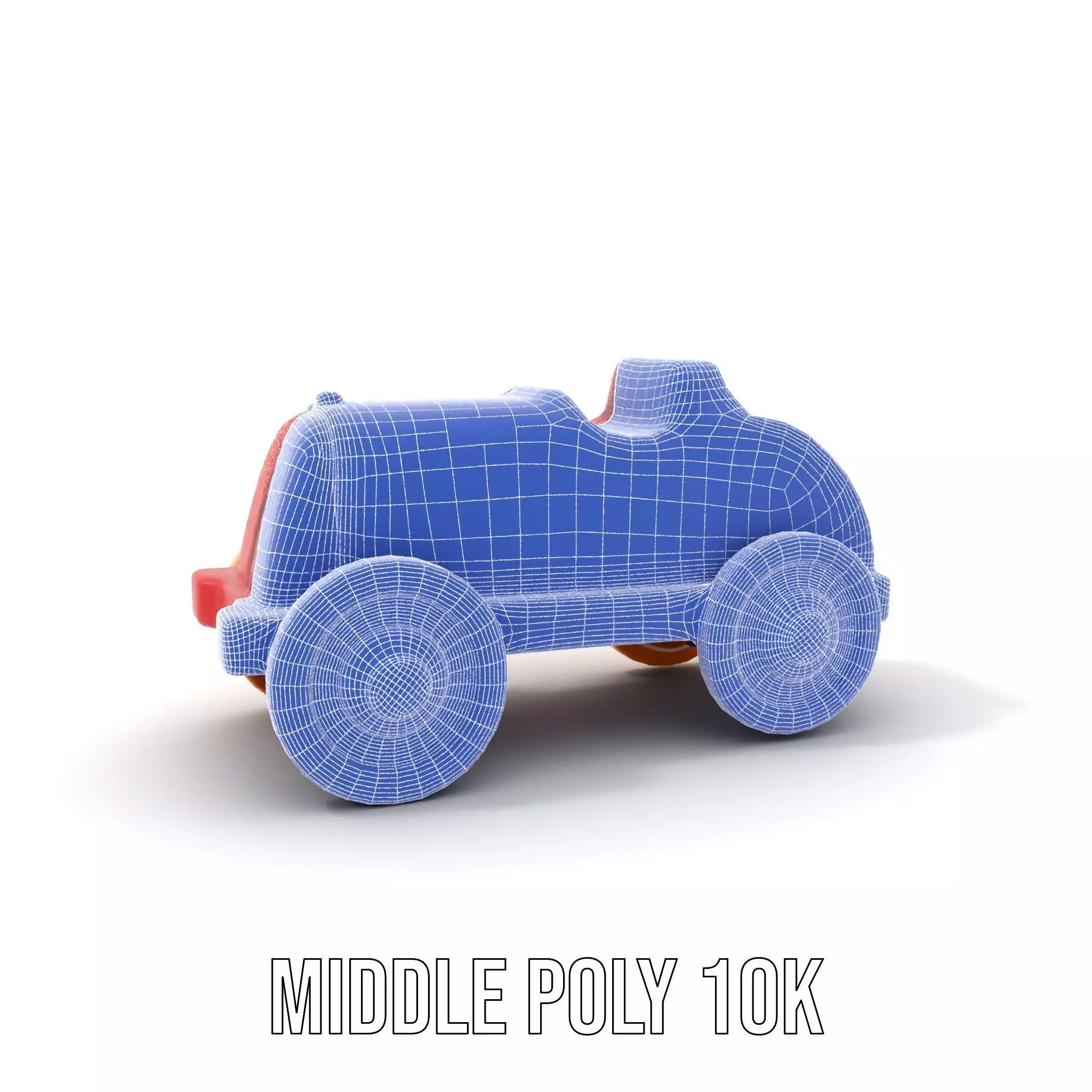 Vintage Red Racer model pack Low-poly 3D model_27