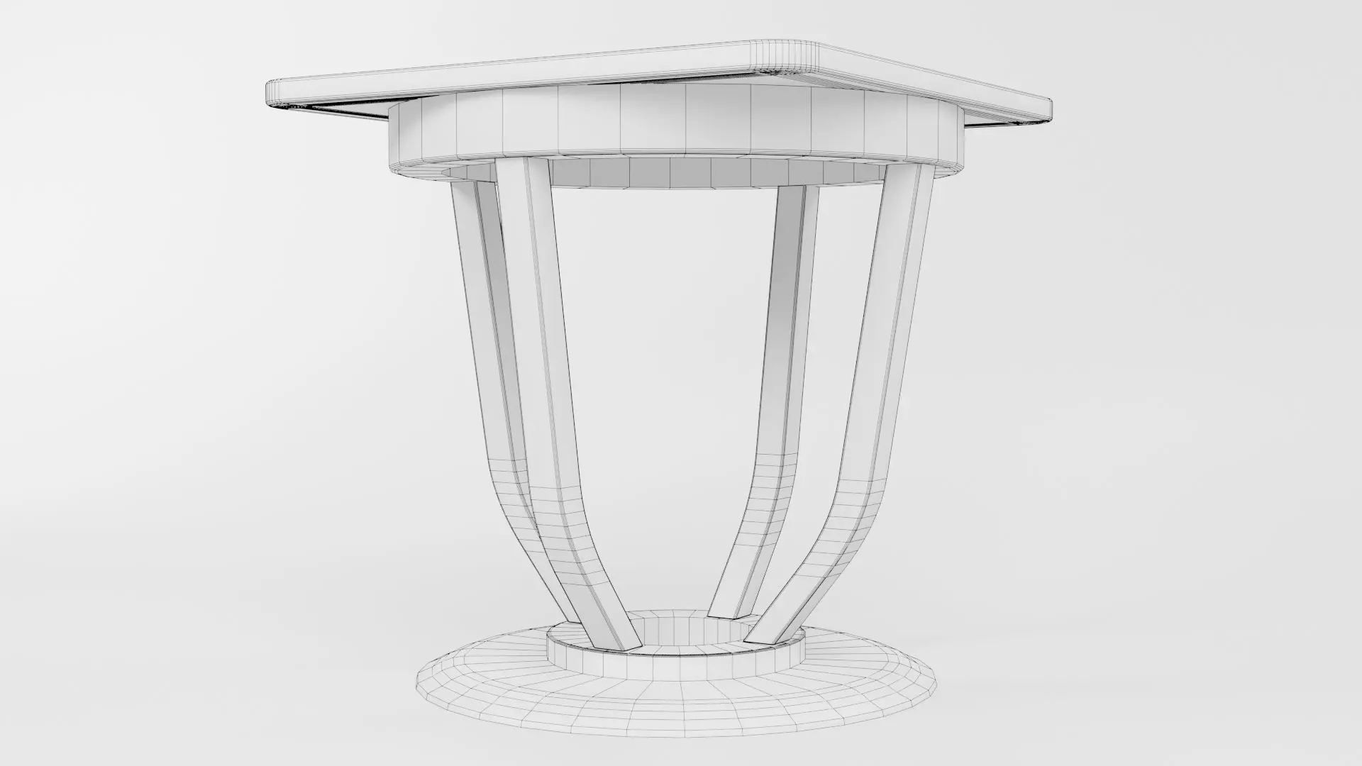 Square Table CG80 3D model_5