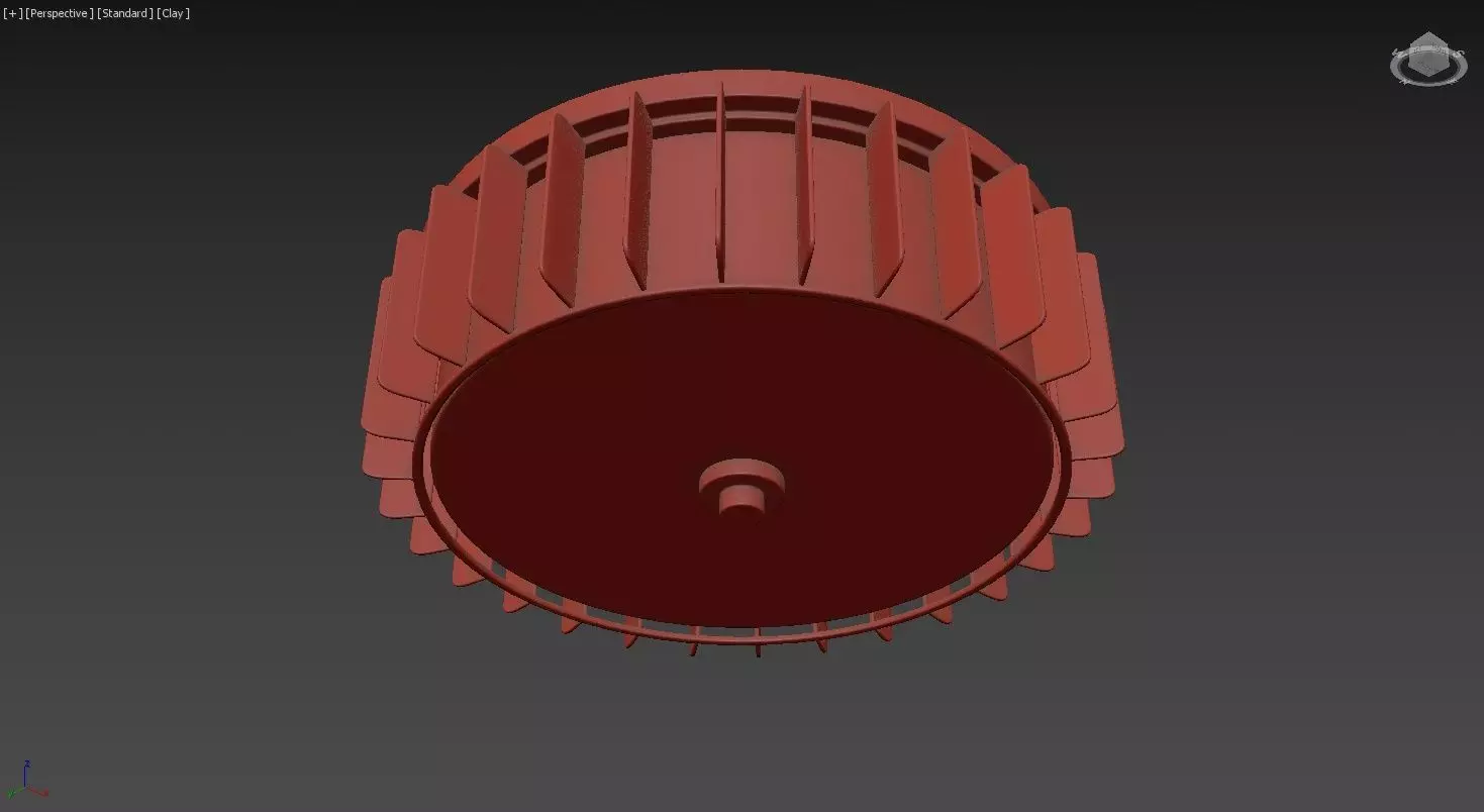 Starburst Flush Mount 3D model_6