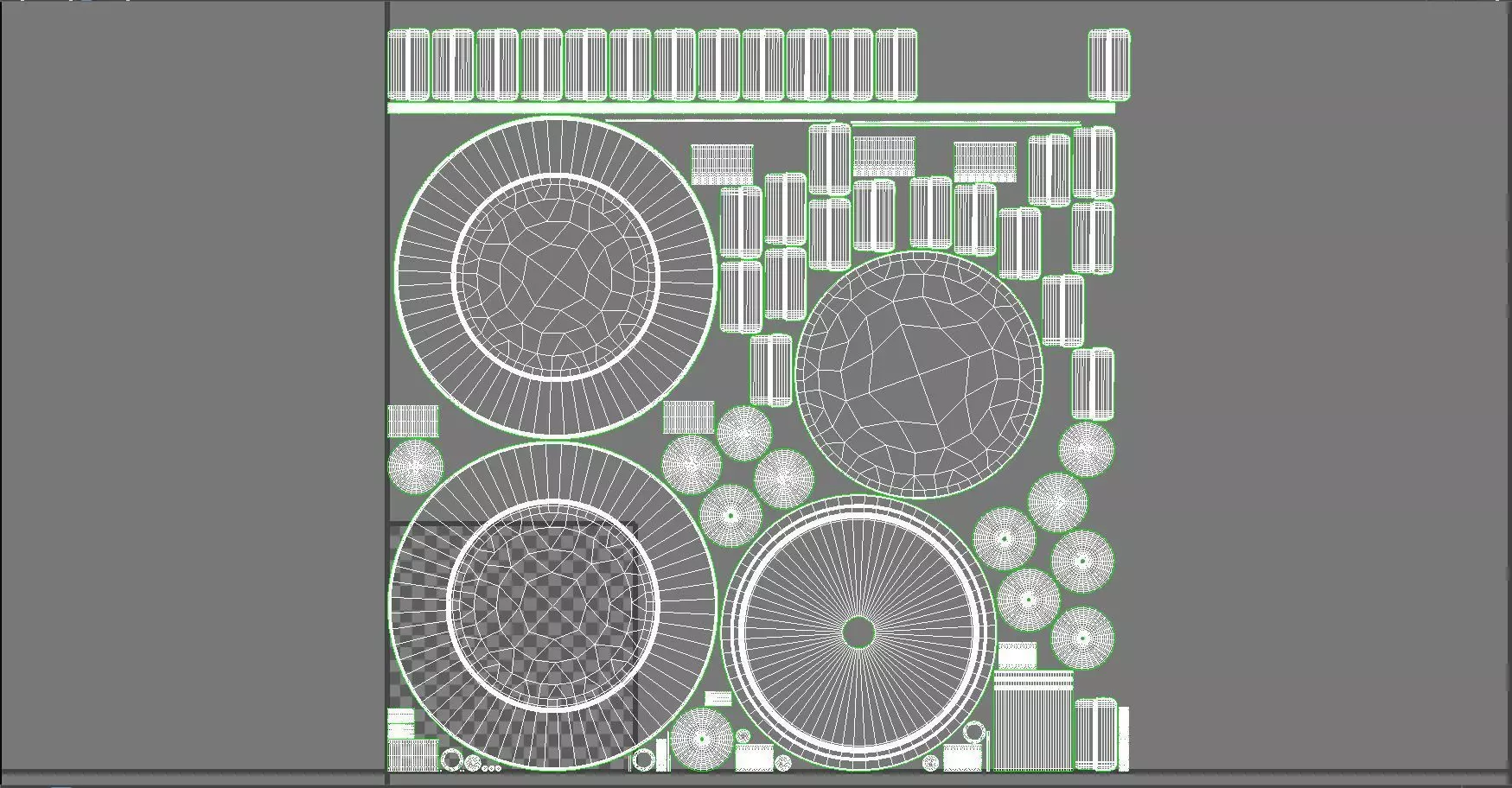 Starburst Flush Mount 3D model_3