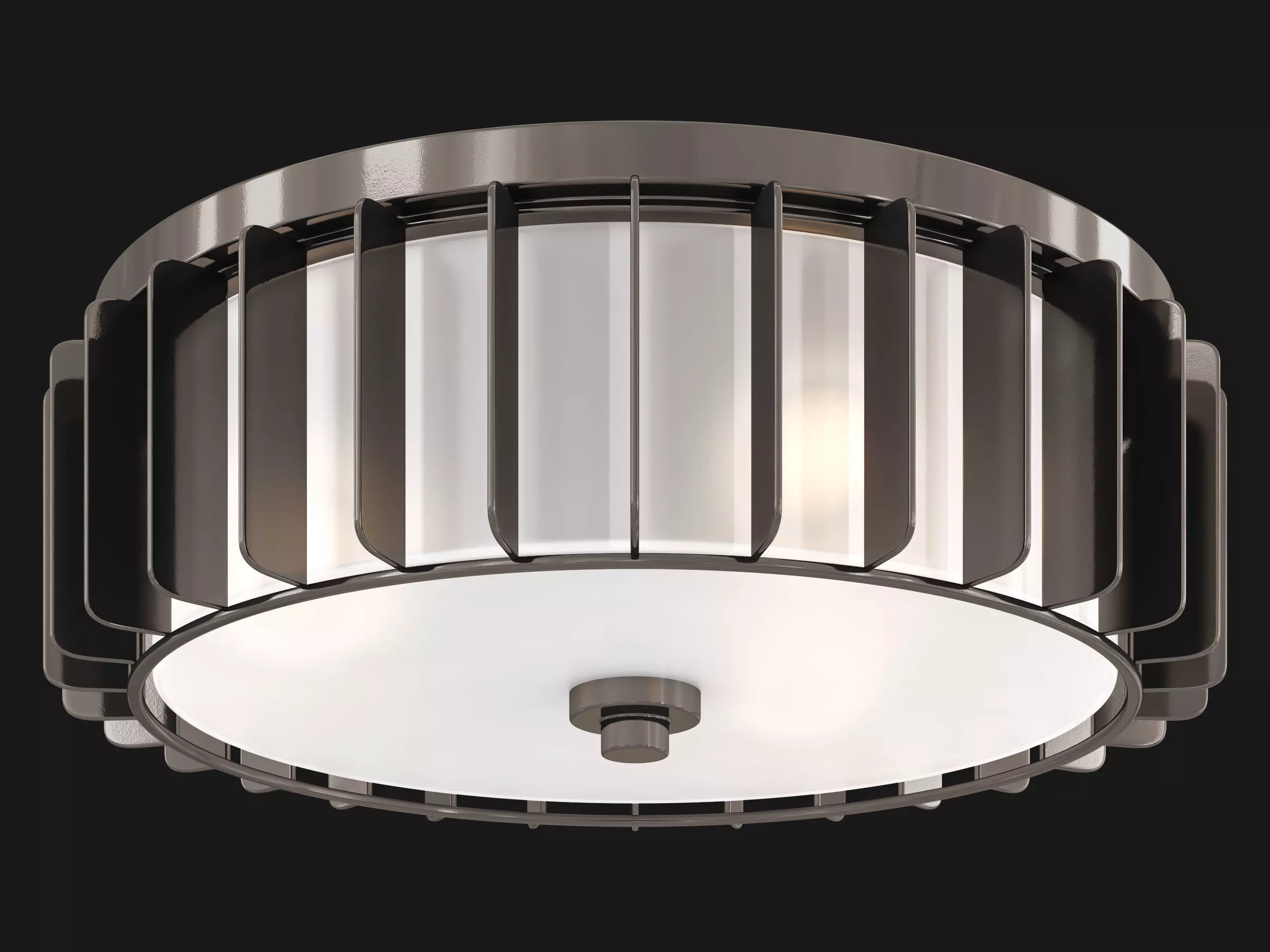 Starburst Flush Mount 3D model_1