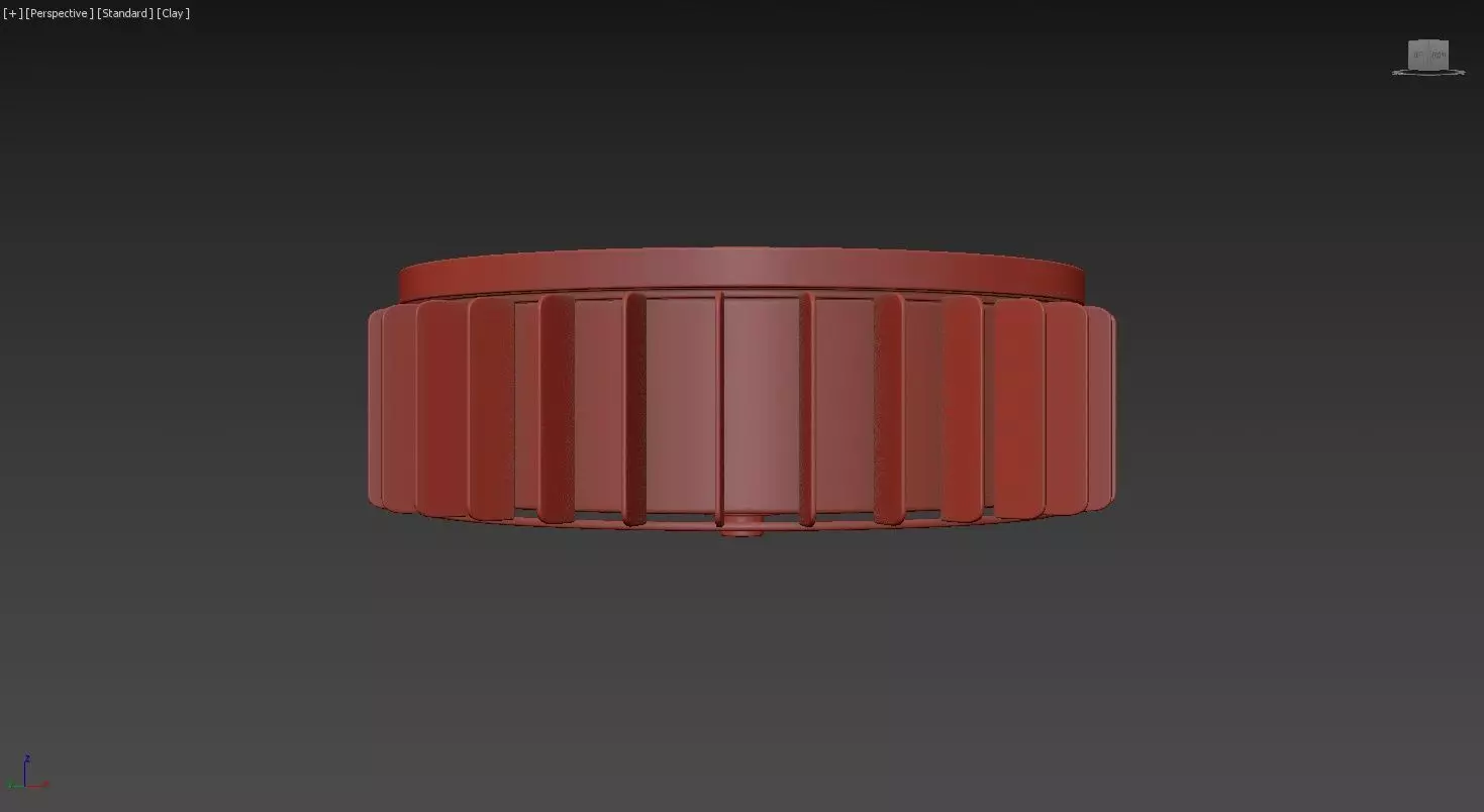 Starburst Flush Mount 3D model_5