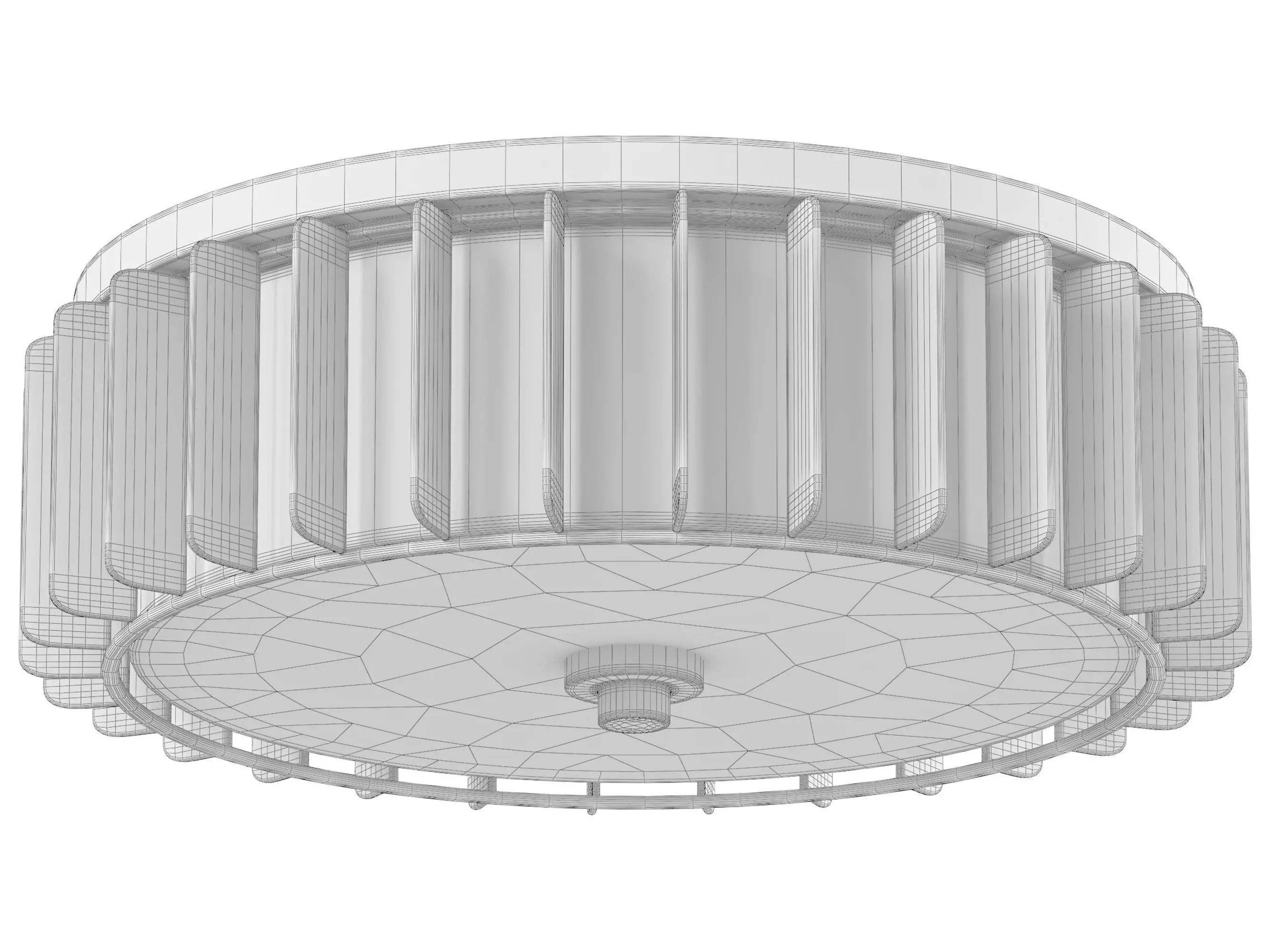 Starburst Flush Mount 3D model_2