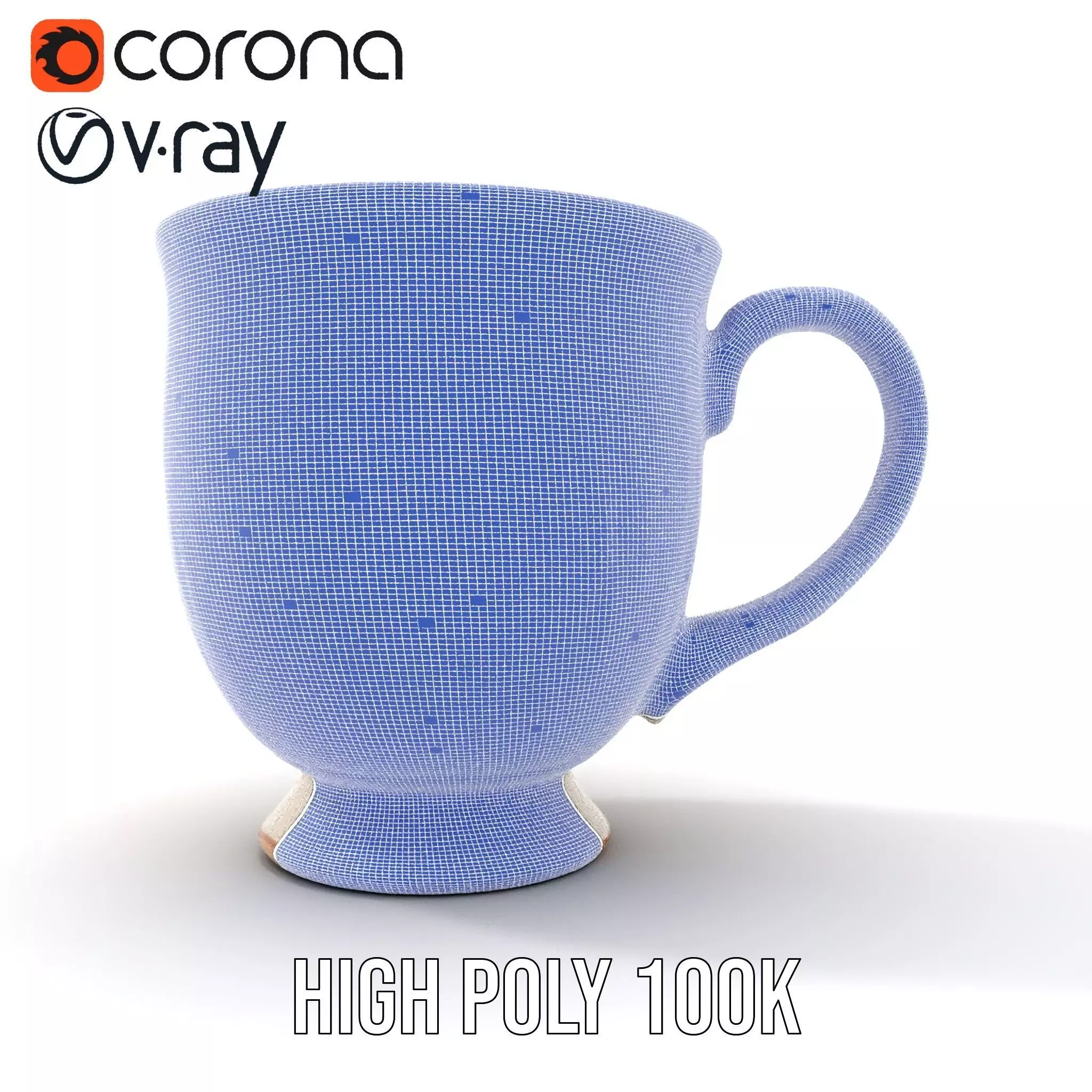 Cute Cat Mug model pack Low-poly 3D model_33