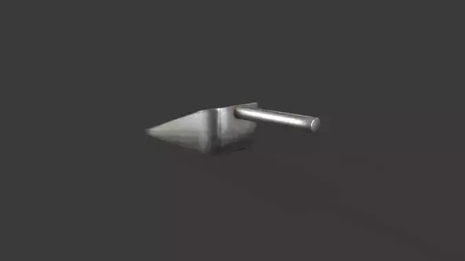 Popcorn Pan Low-poly 3D model 6