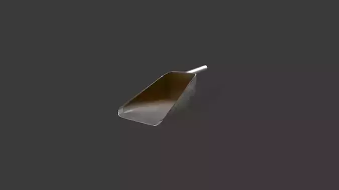 Popcorn Pan Low-poly 3D model 3