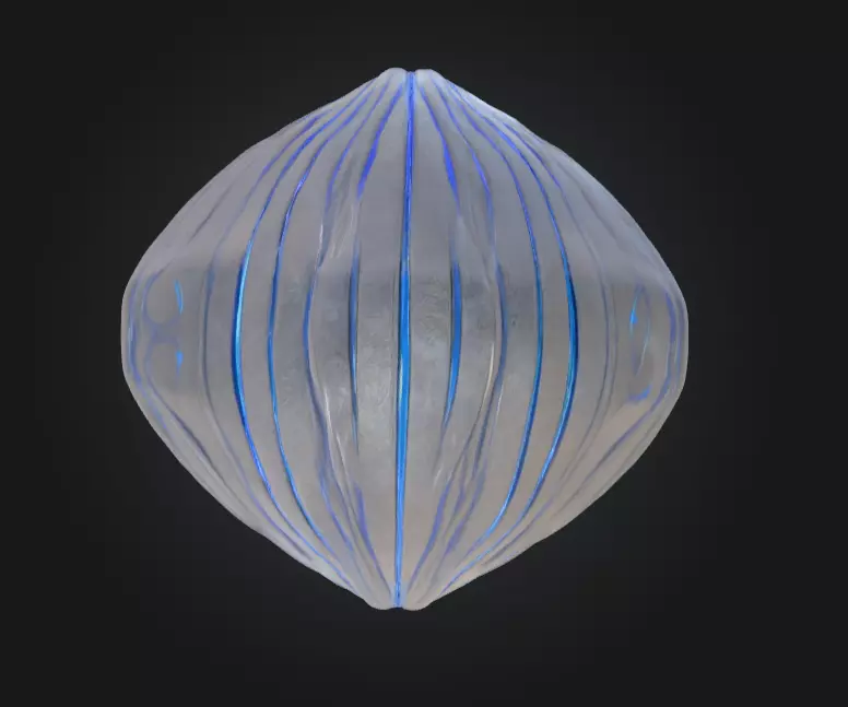 Abyssal Void Carapace Low-poly 3D model_6