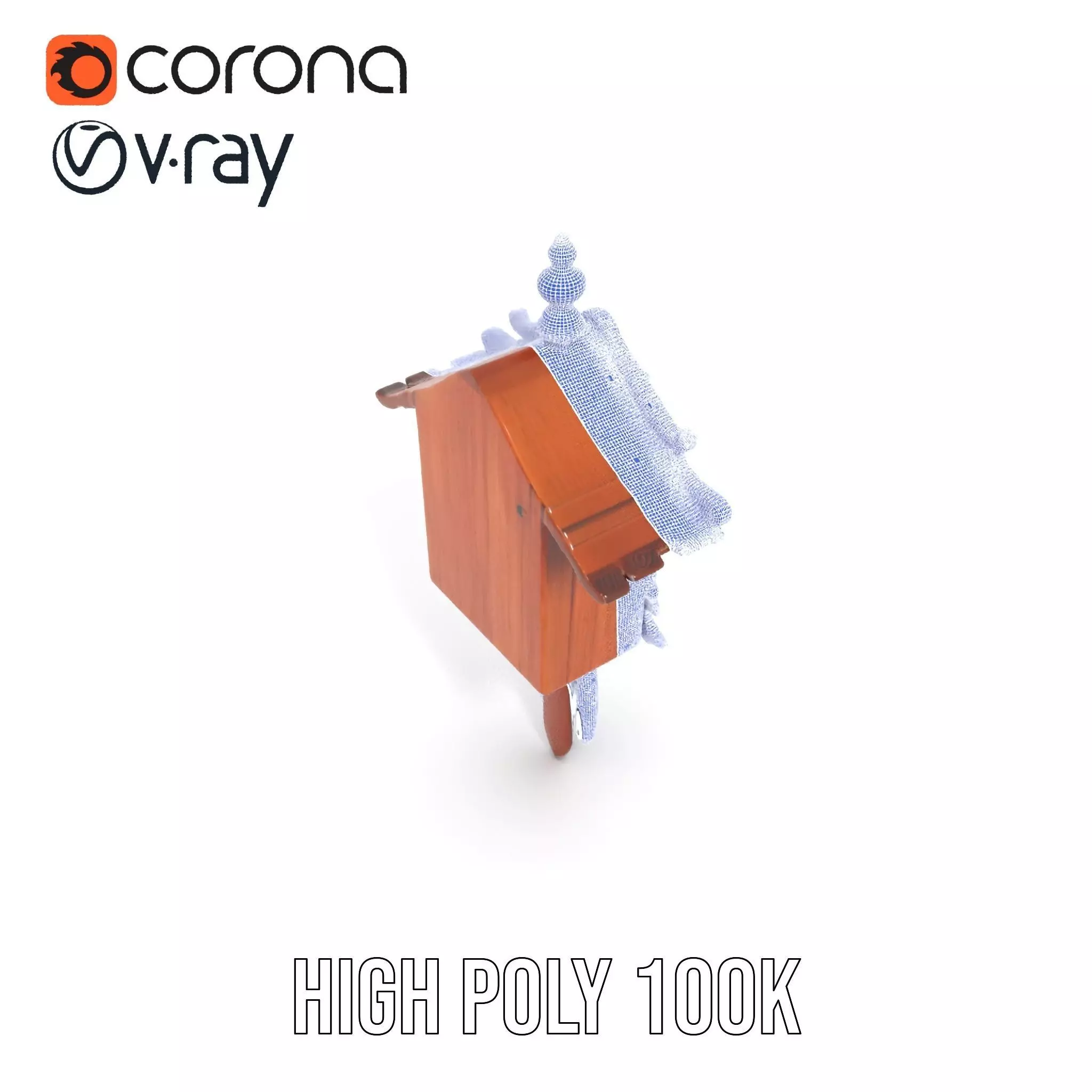 Classic Wooden Cuckoo Clock model pack Low-poly 3D model_23