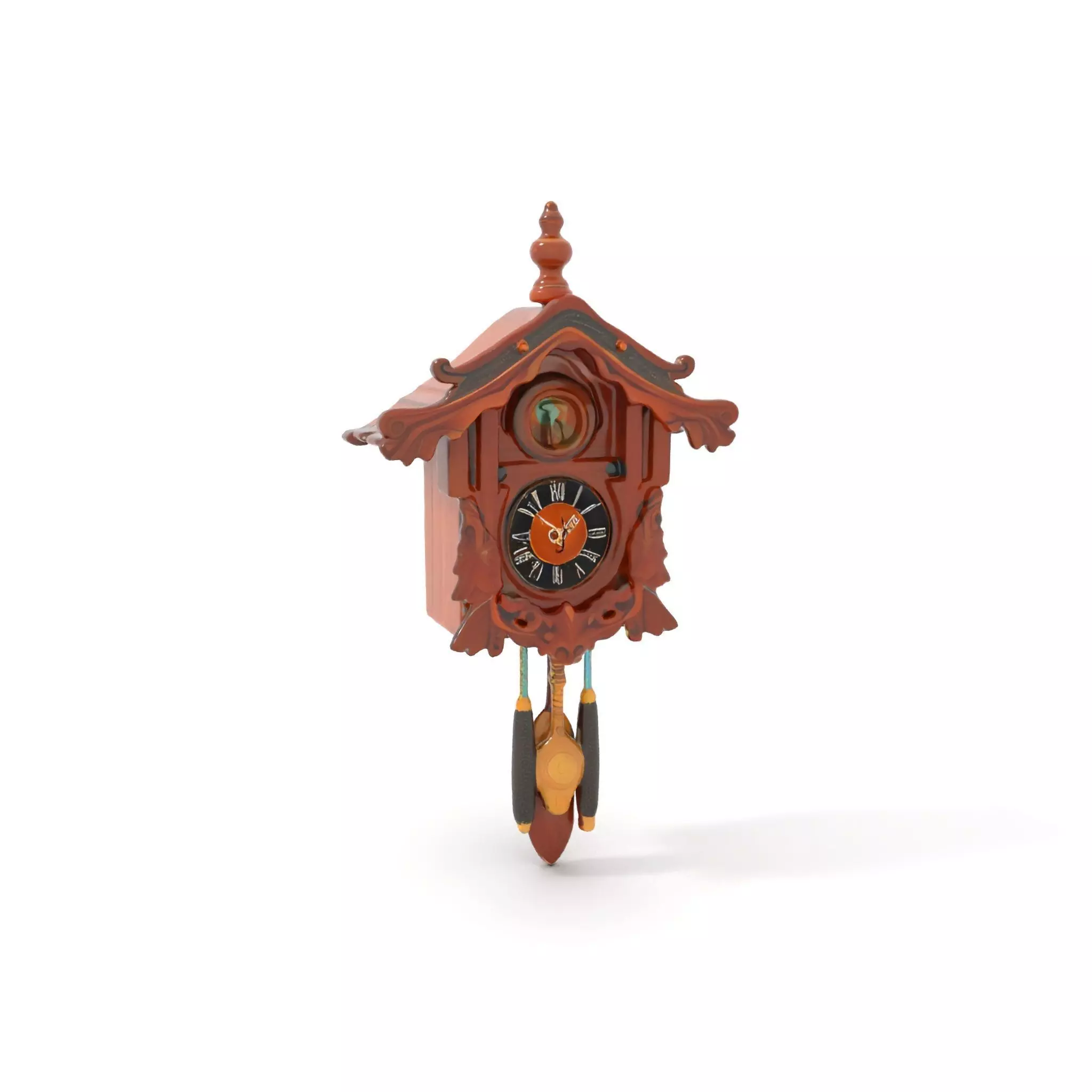 Classic Wooden Cuckoo Clock model pack Low-poly 3D model_0