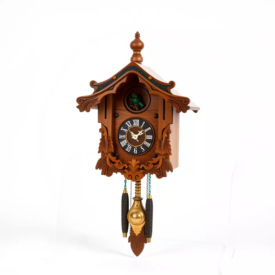 Classic Wooden Cuckoo Clock model pack Low-poly 3D model_2