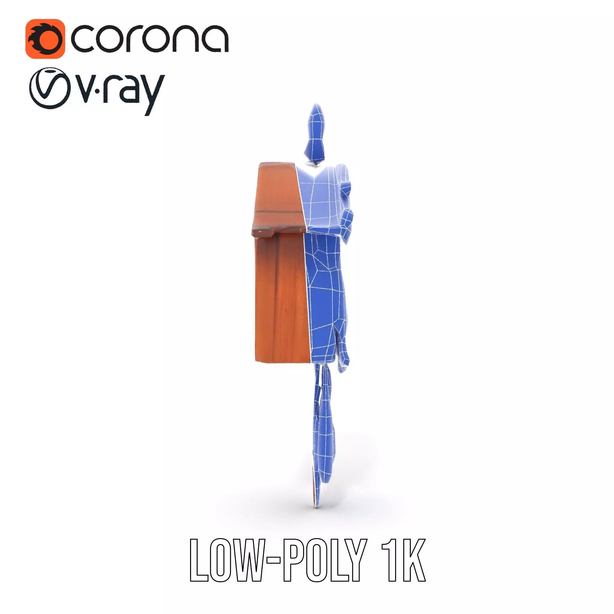 Classic Wooden Cuckoo Clock model pack Low-poly 3D model_25