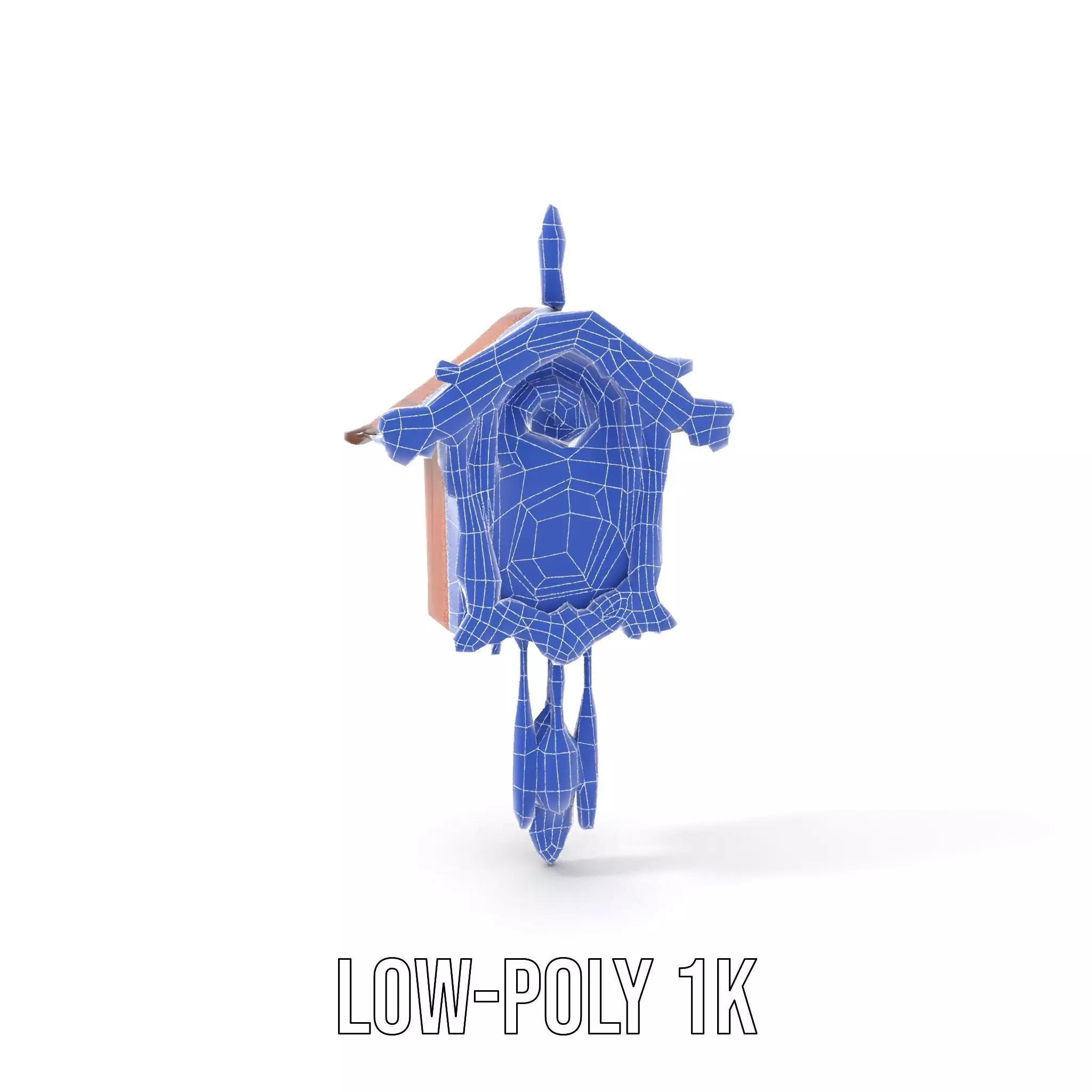 Classic Wooden Cuckoo Clock model pack Low-poly 3D model_19