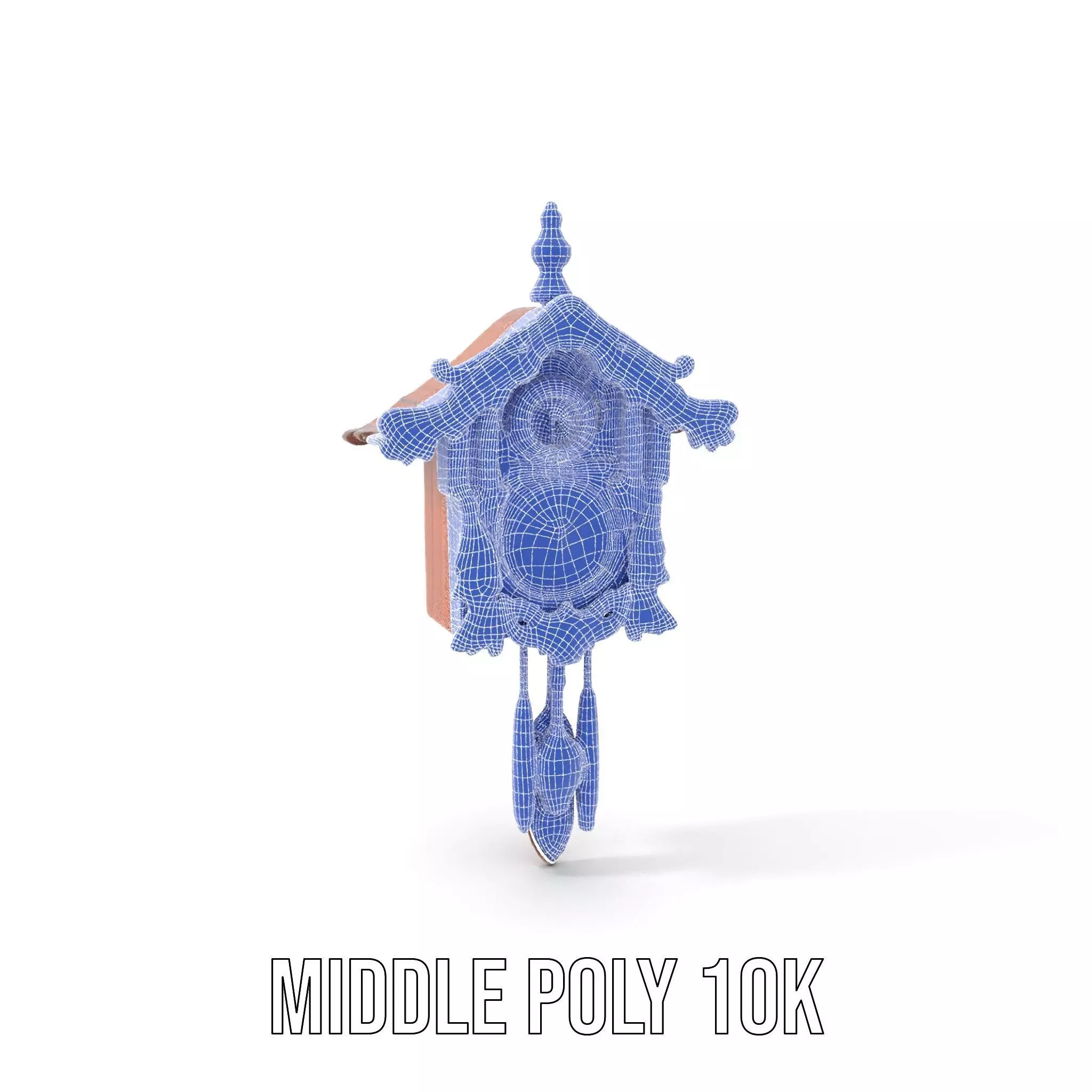 Classic Wooden Cuckoo Clock model pack Low-poly 3D model_27