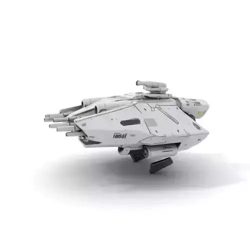 Futuristic Starship model pack