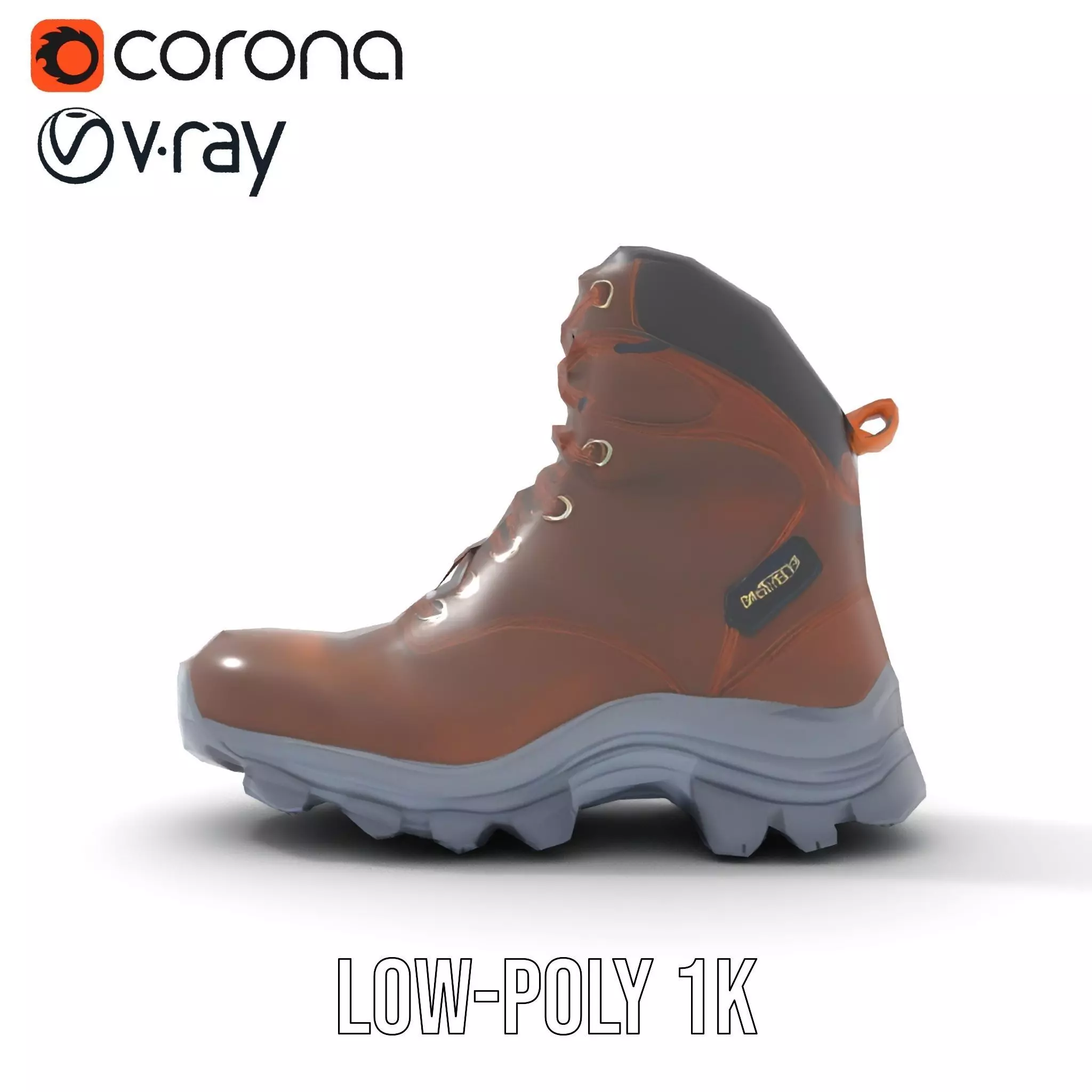 Rugged Leather Boot model pack Low-poly 3D model_20