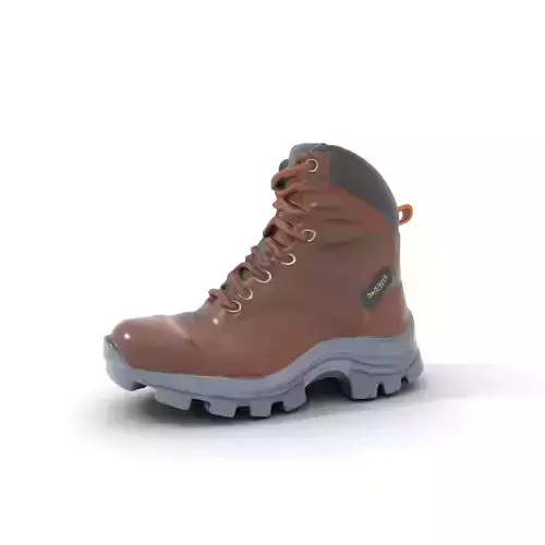 Rugged Leather Boot model pack Low-poly 3D model
