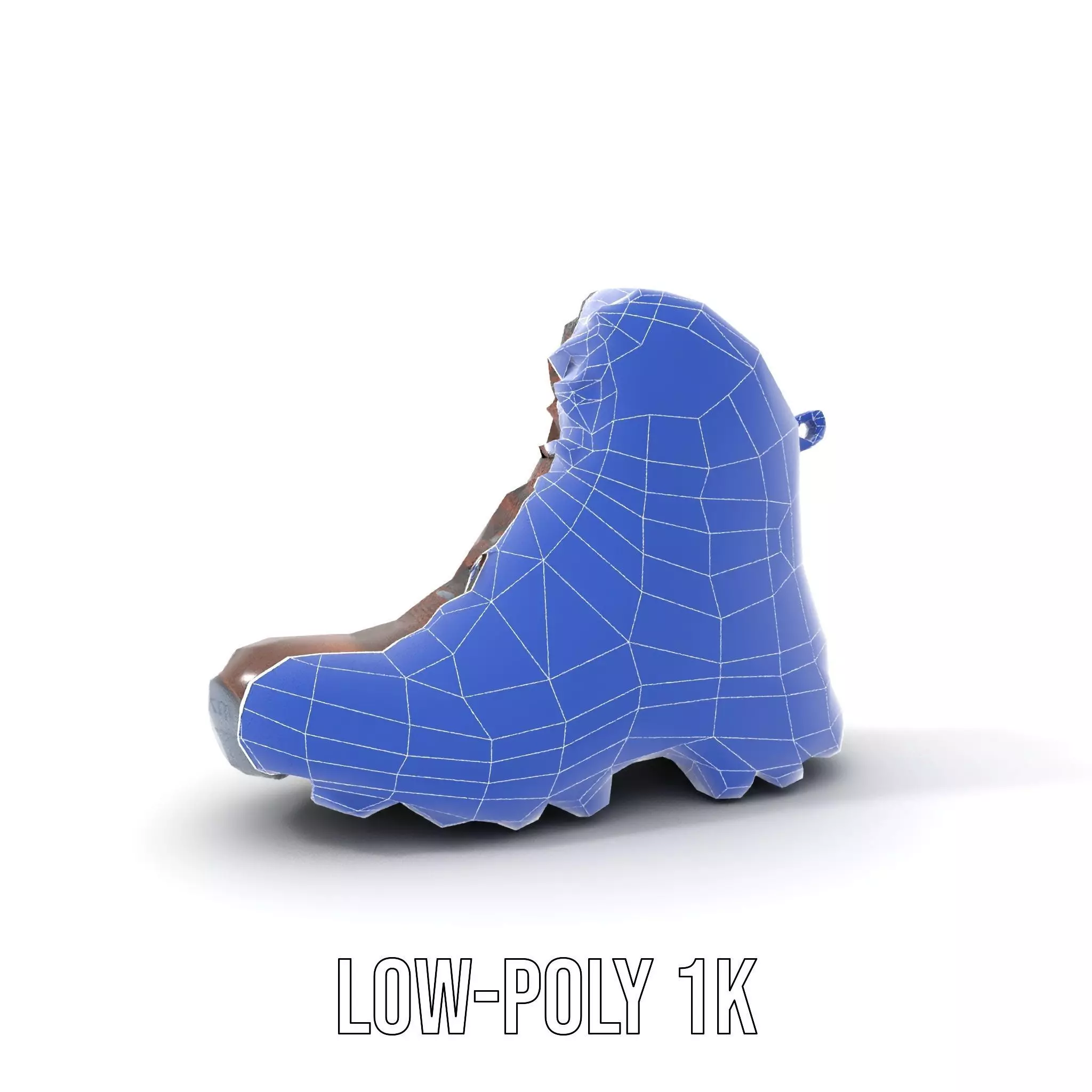 Rugged Leather Boot model pack Low-poly 3D model_9