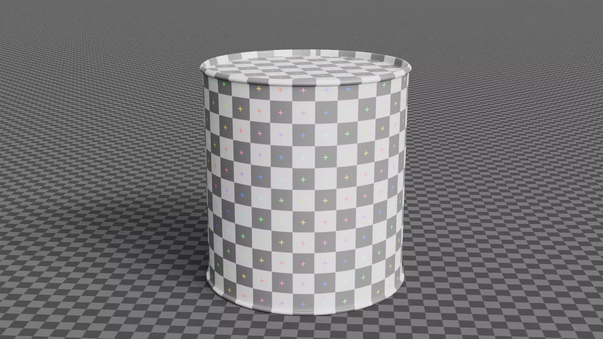 Aluminium Rounded Tin can Low-poly 3D model_4